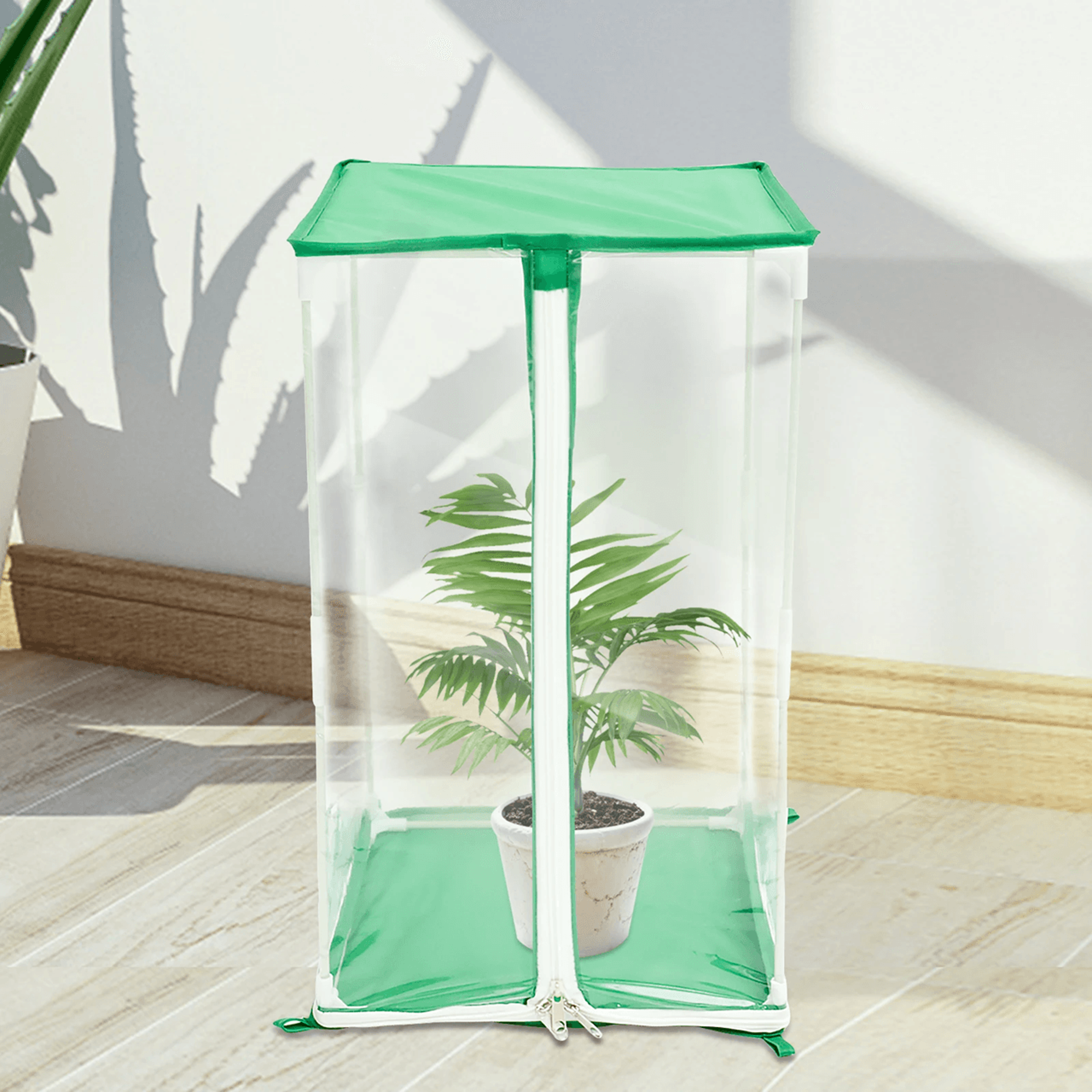 Portable Mini Greenhouse PVC Plant Cover with Stakes for Outdoor Gardening