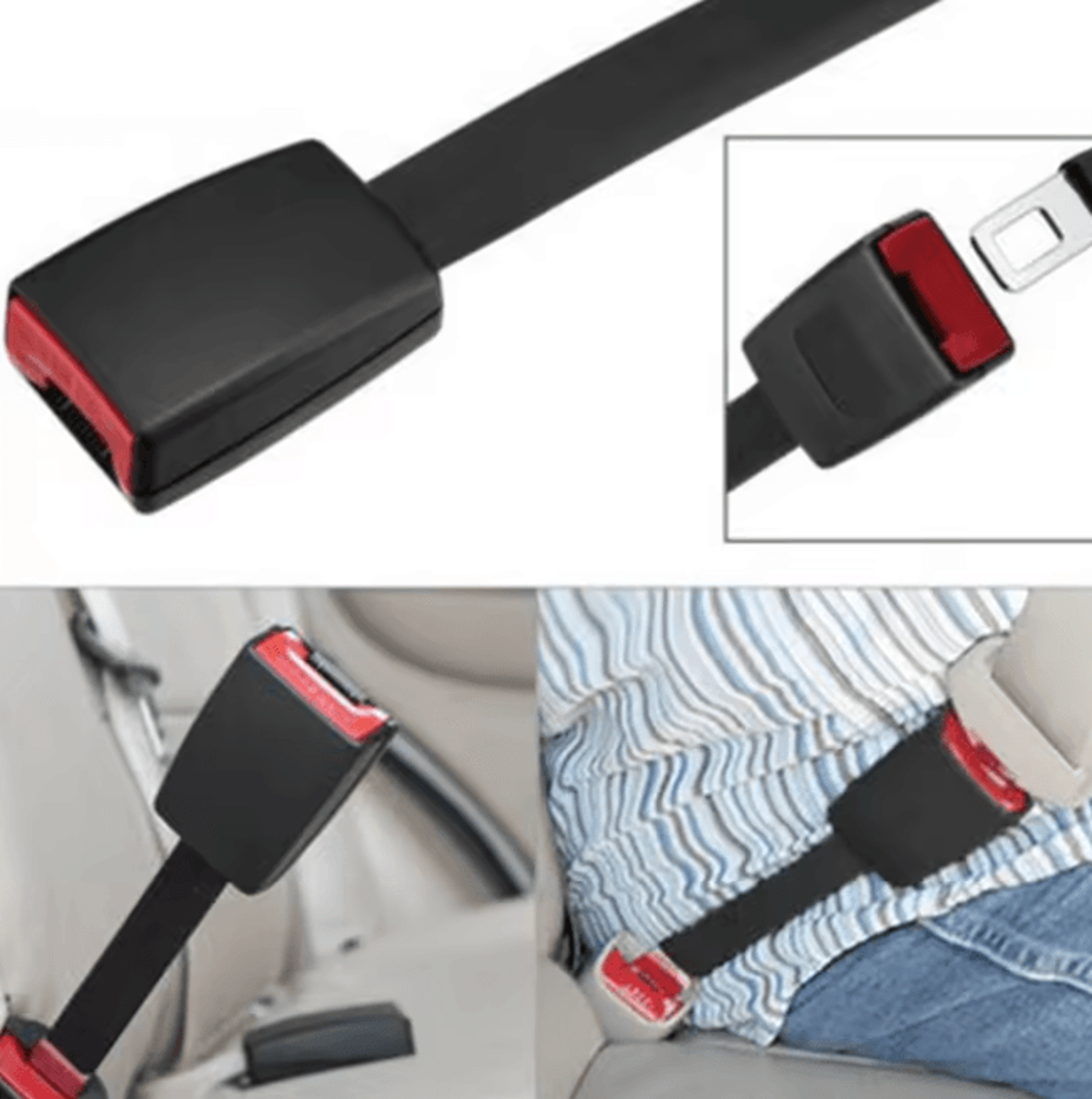 Car Seat Belt Extender Buckle Comfortable Lengthening Adapter