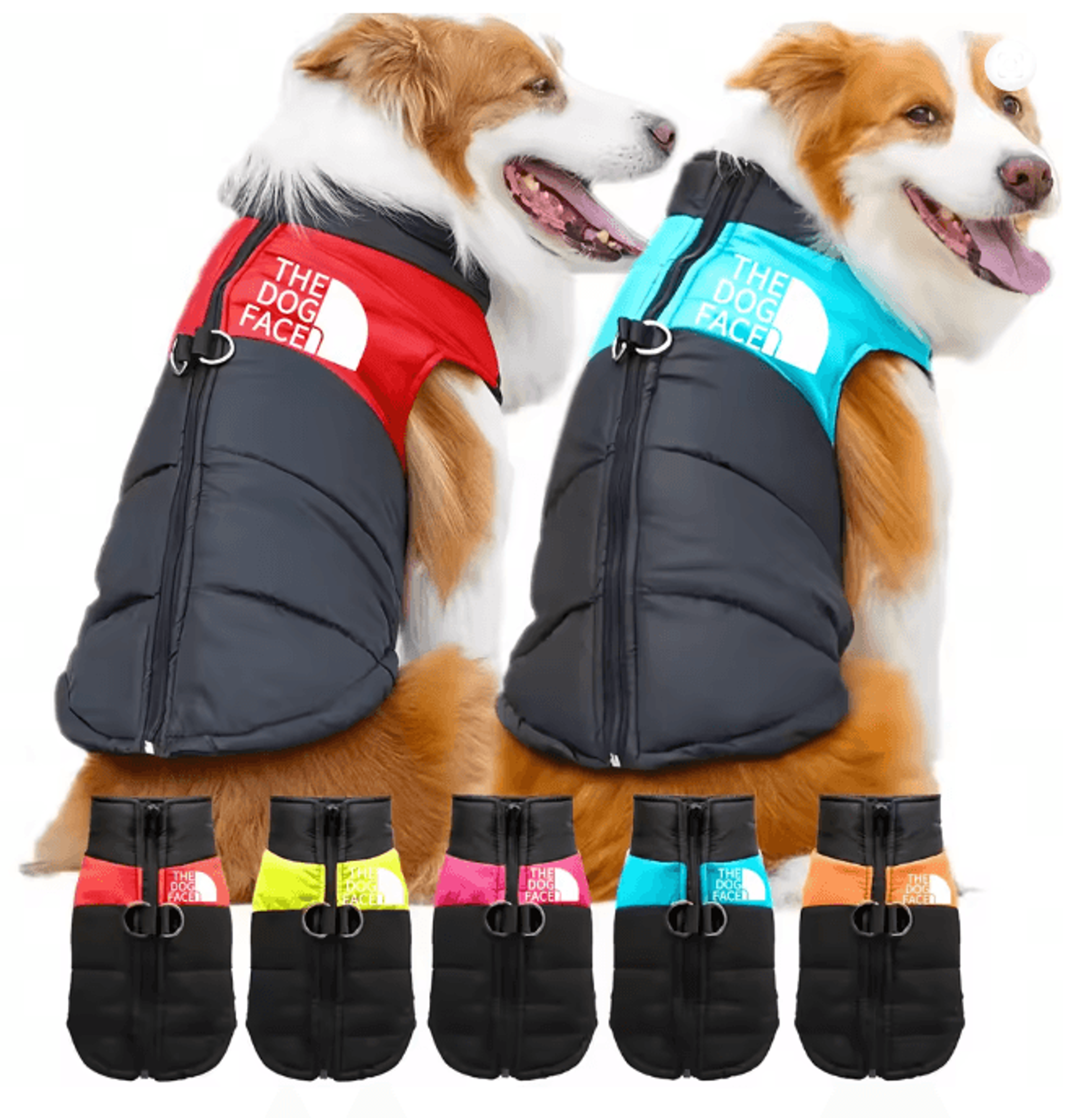 Warm Dog Hoodie Jacket Winter Sports Coat for Medium and Large Dogs