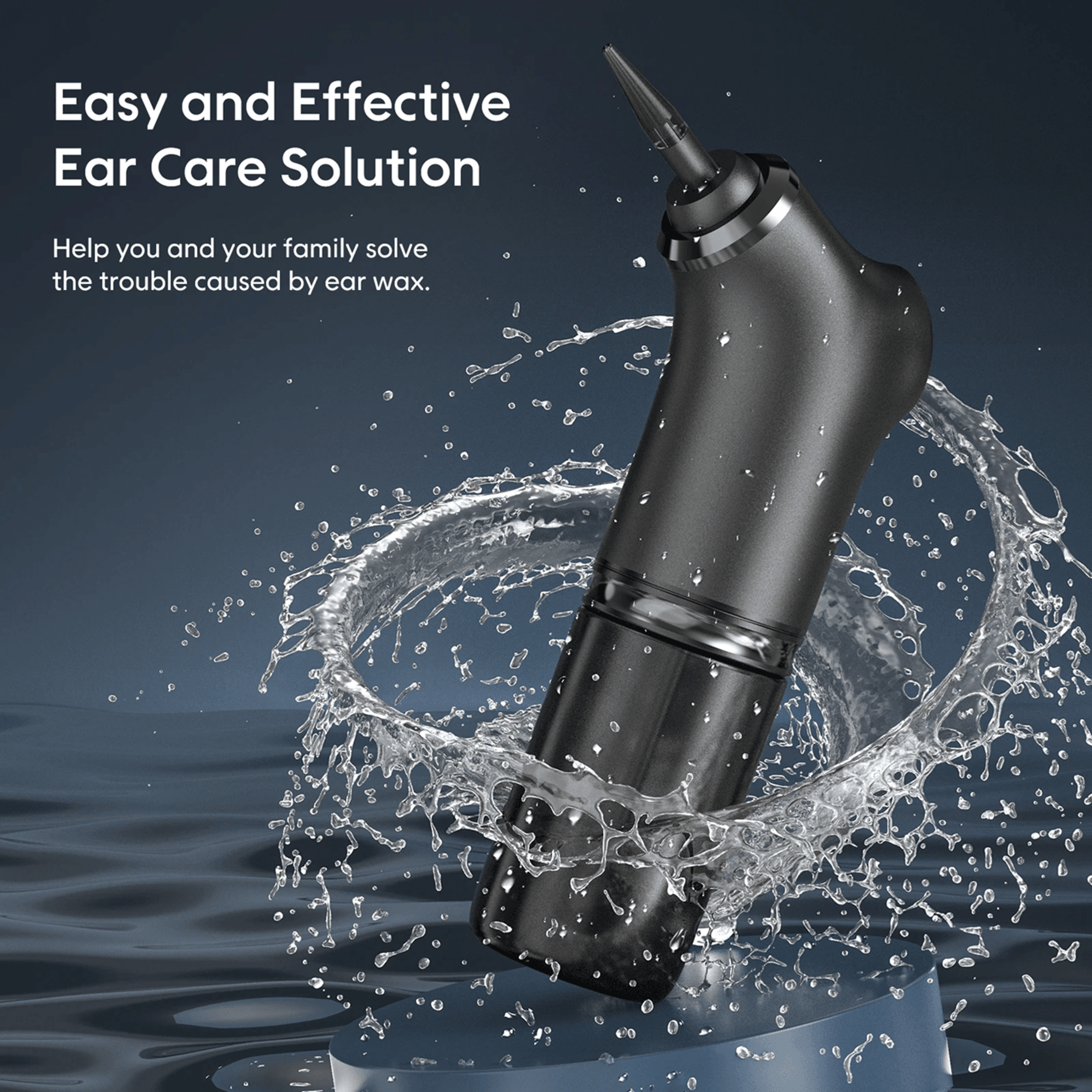 PureFlow Electric Ear Cleaner with Water Irrigation and Pressure Control
