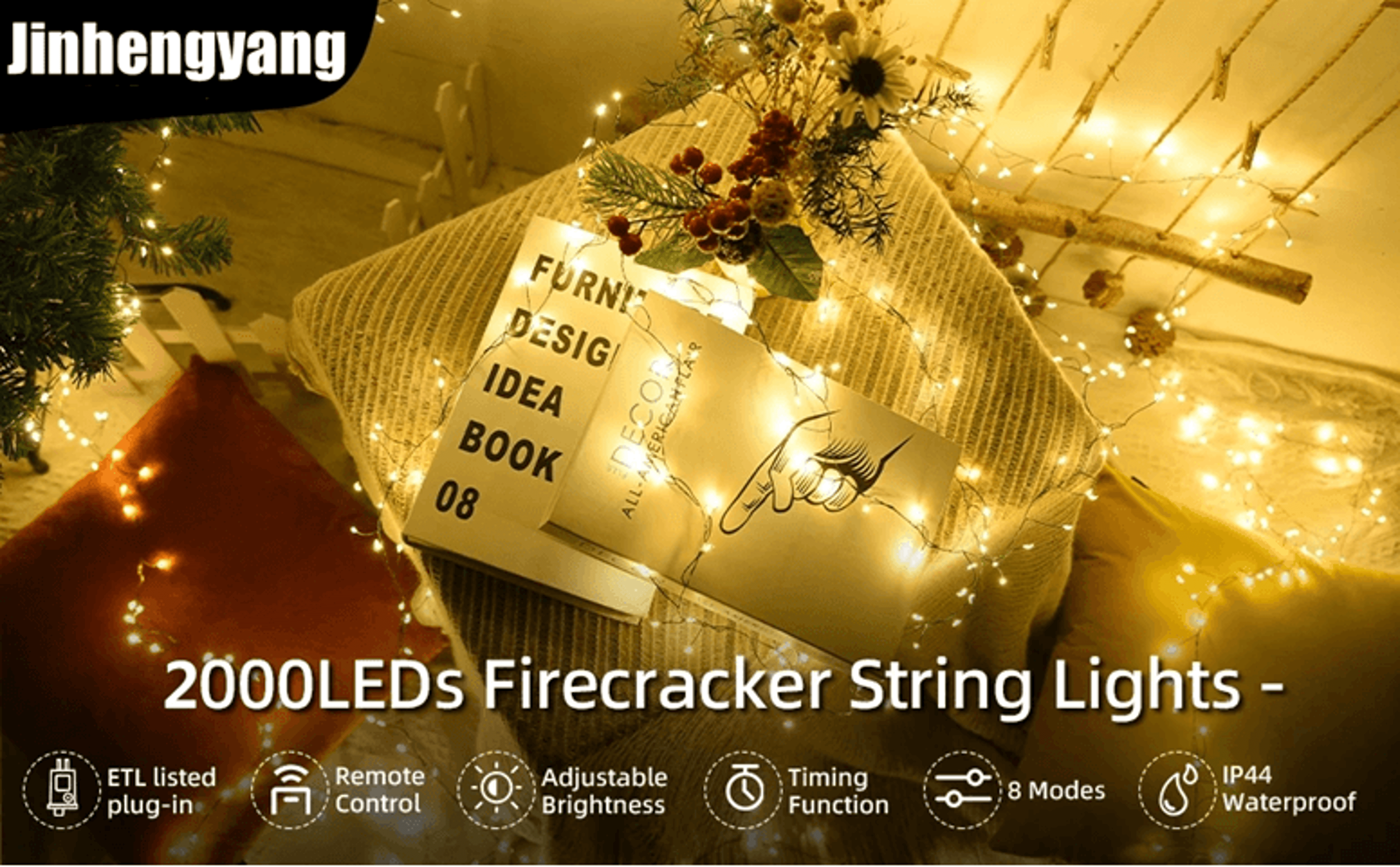 starweave remote control copper wire string lights for indoor and outdoor decor