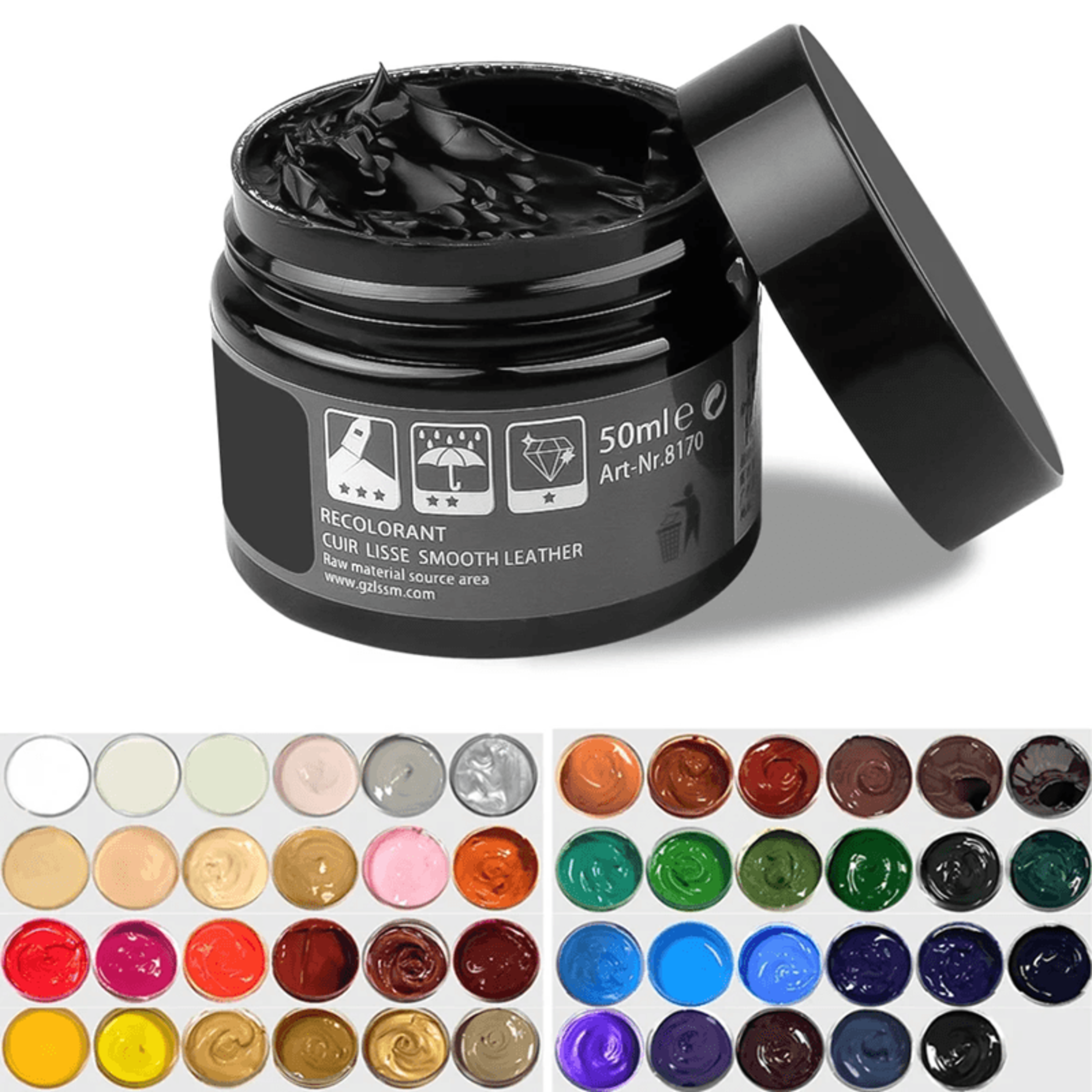 Liquid Leather Repair Kit for Car Seats and Interior Restoration