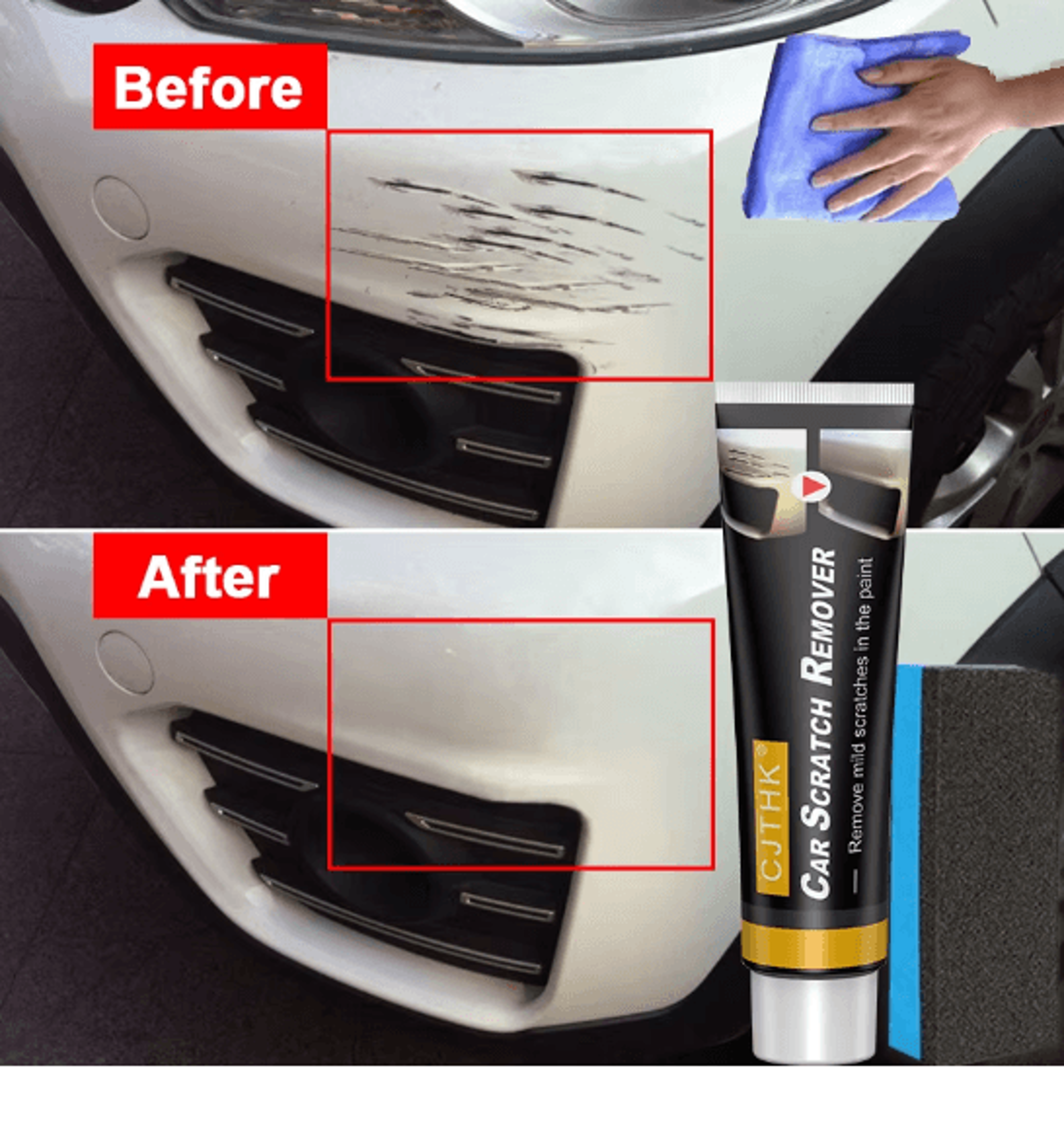 Car Scratch Remover and Swirl Repair Compound for Paint Restoration