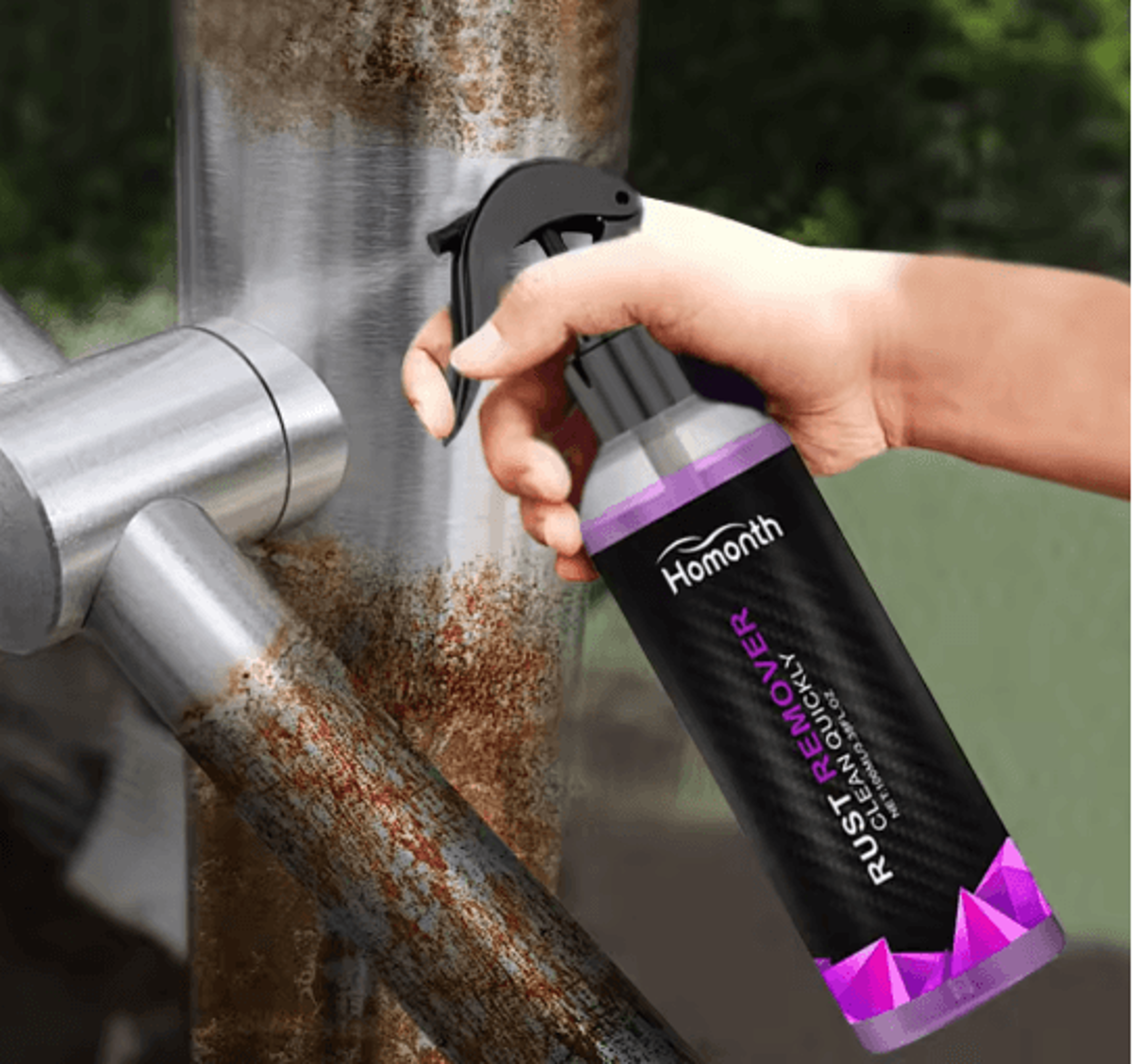 100ml rust remover spray with rust inhibitor for car wheels and metal parts