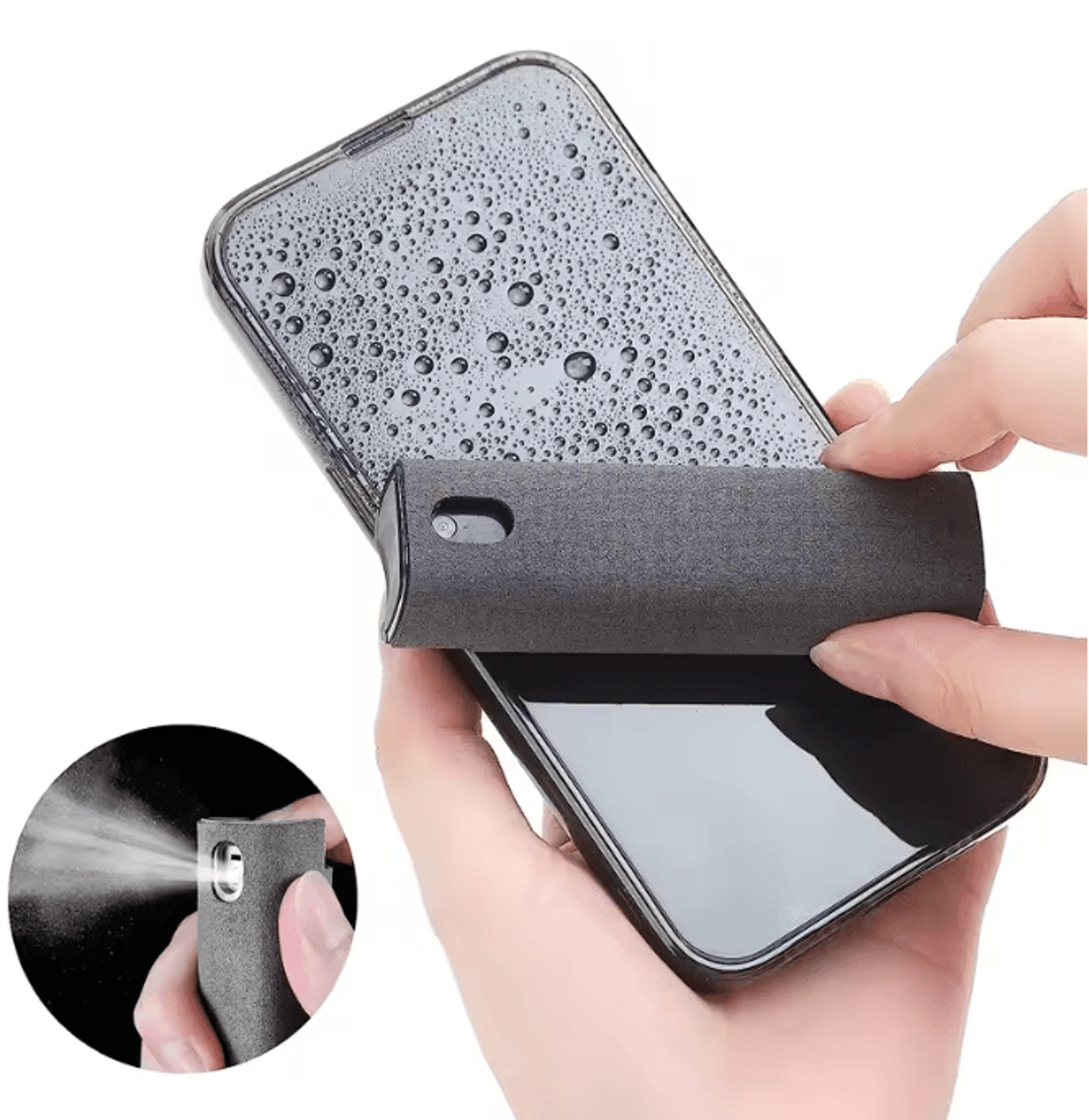 ScreenSpark 2 in 1 Screen Cleaner Spray Bottle with Microfiber Cloth