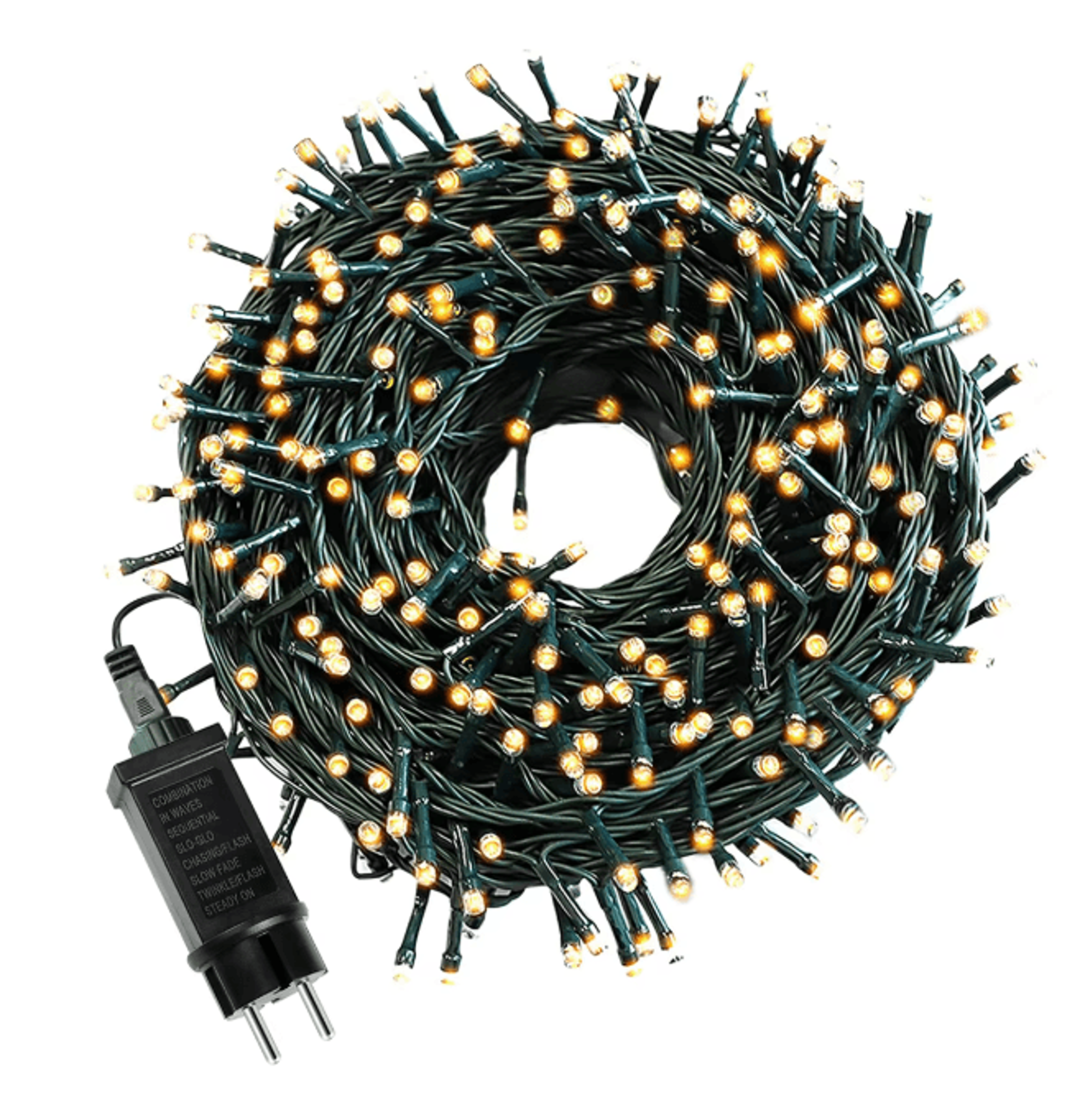 everglow outdoor led fairy lights long string garland for holiday decor