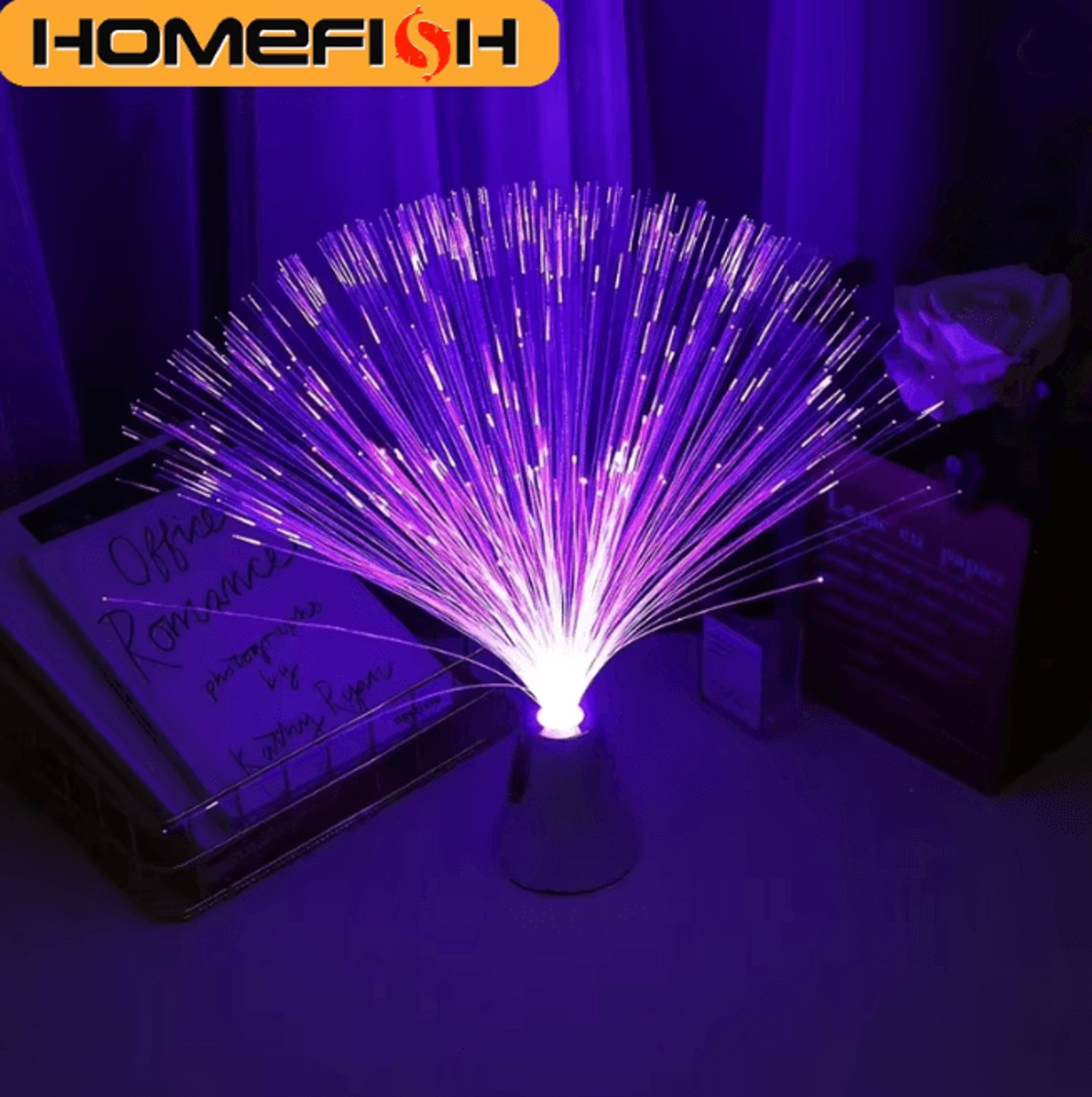 fiber optic star sky night light color changing led decor lamp for home and events