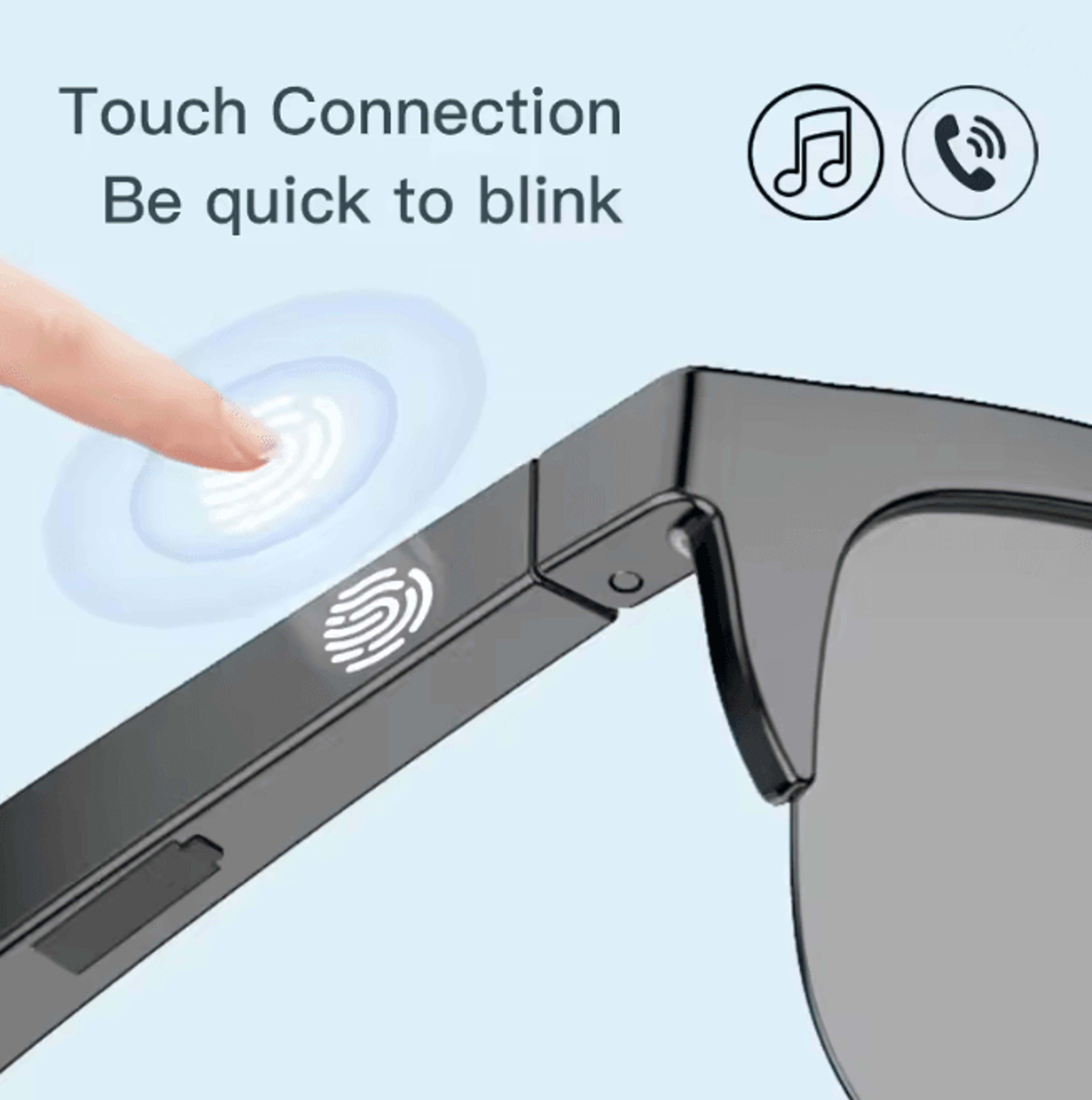 bluetooth smart sunglasses with open ear audio uv protection sports glasses