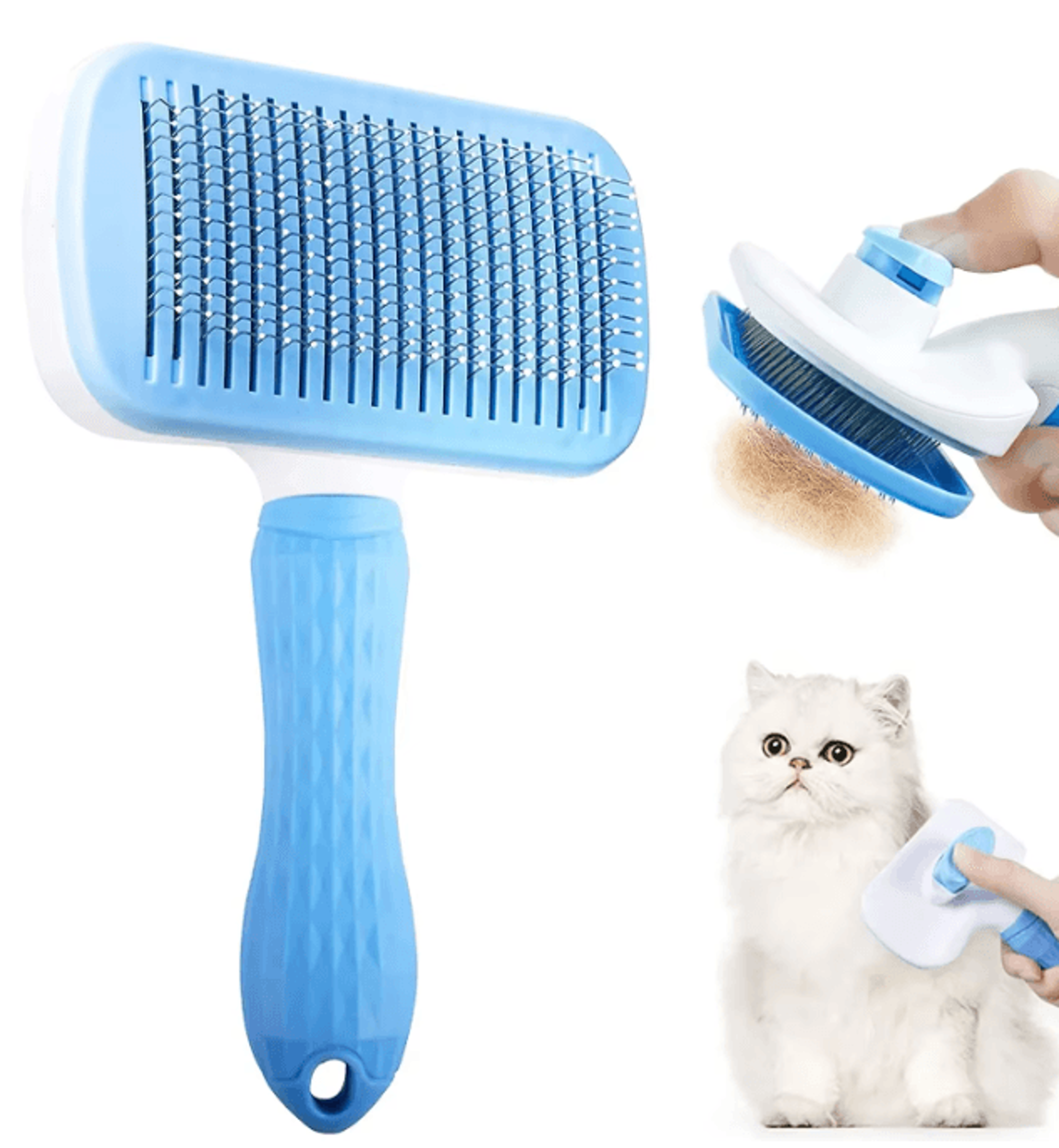 dog hair remover grooming brush for long hair dogs and cats