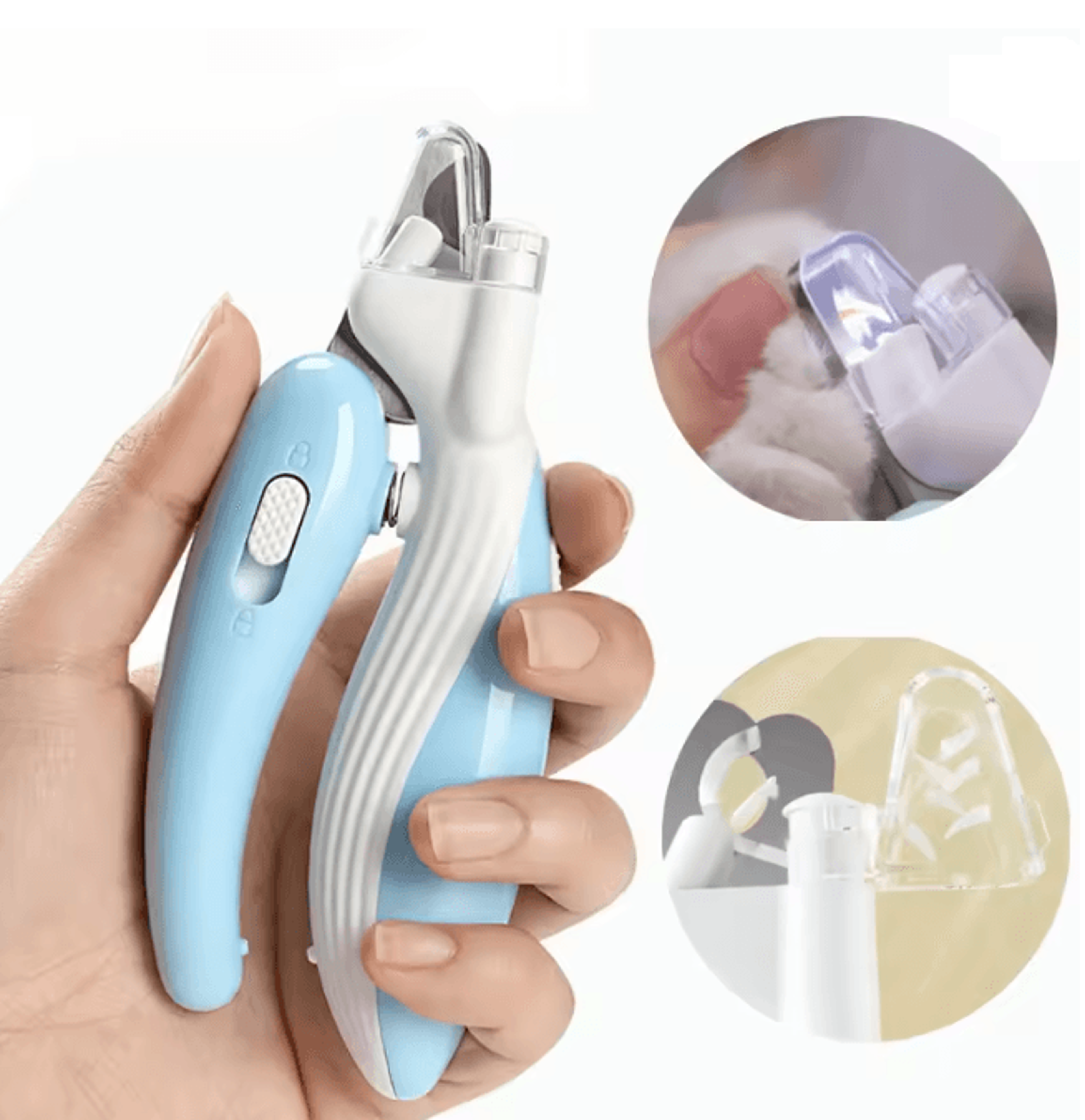 LED Pet Nail Clippers for Dogs and Cats Safe Grooming Trimmer