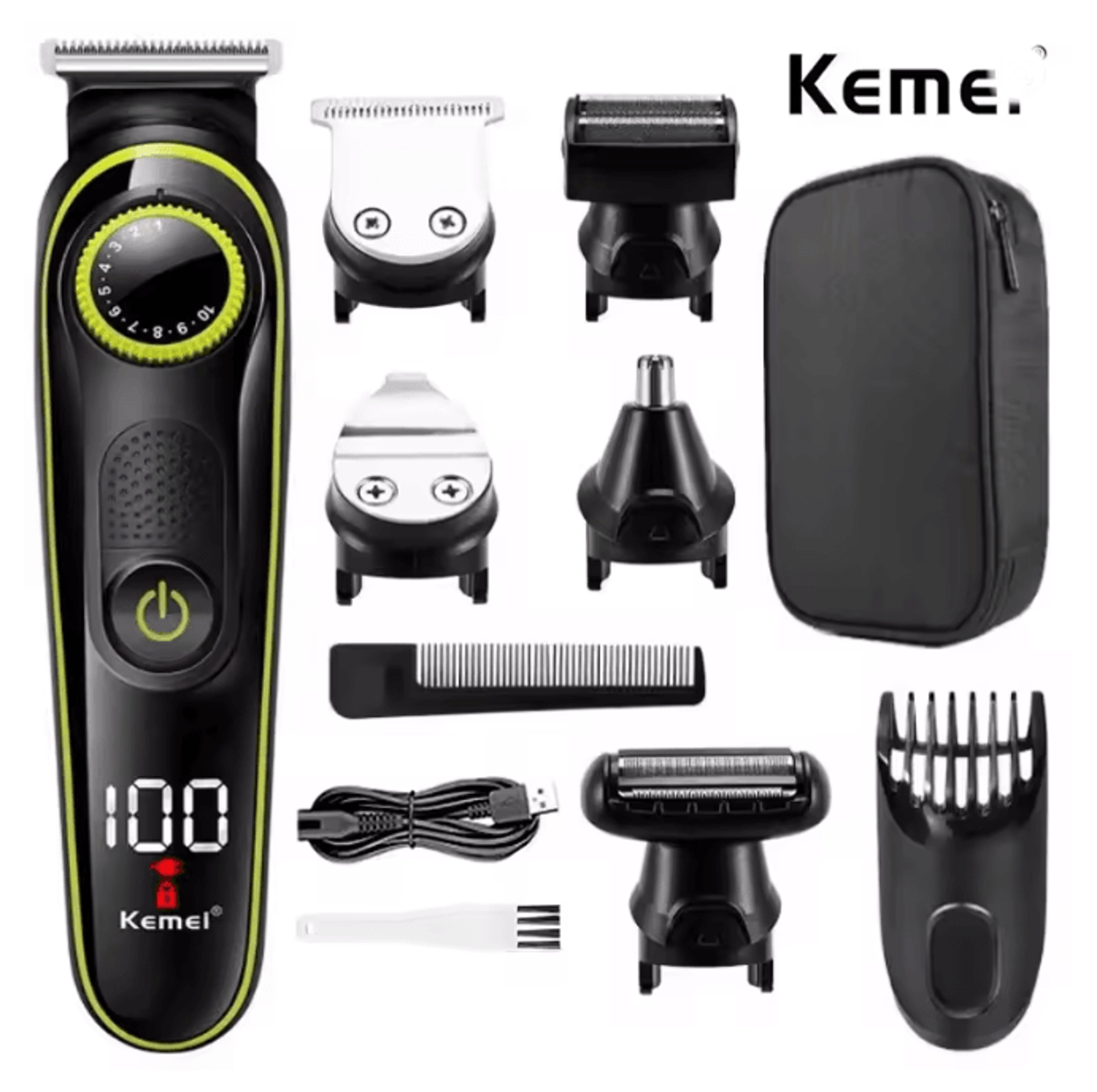 Kemei 696 Electric Hair Clipper 5 in 1 Professional Trimmer for Men