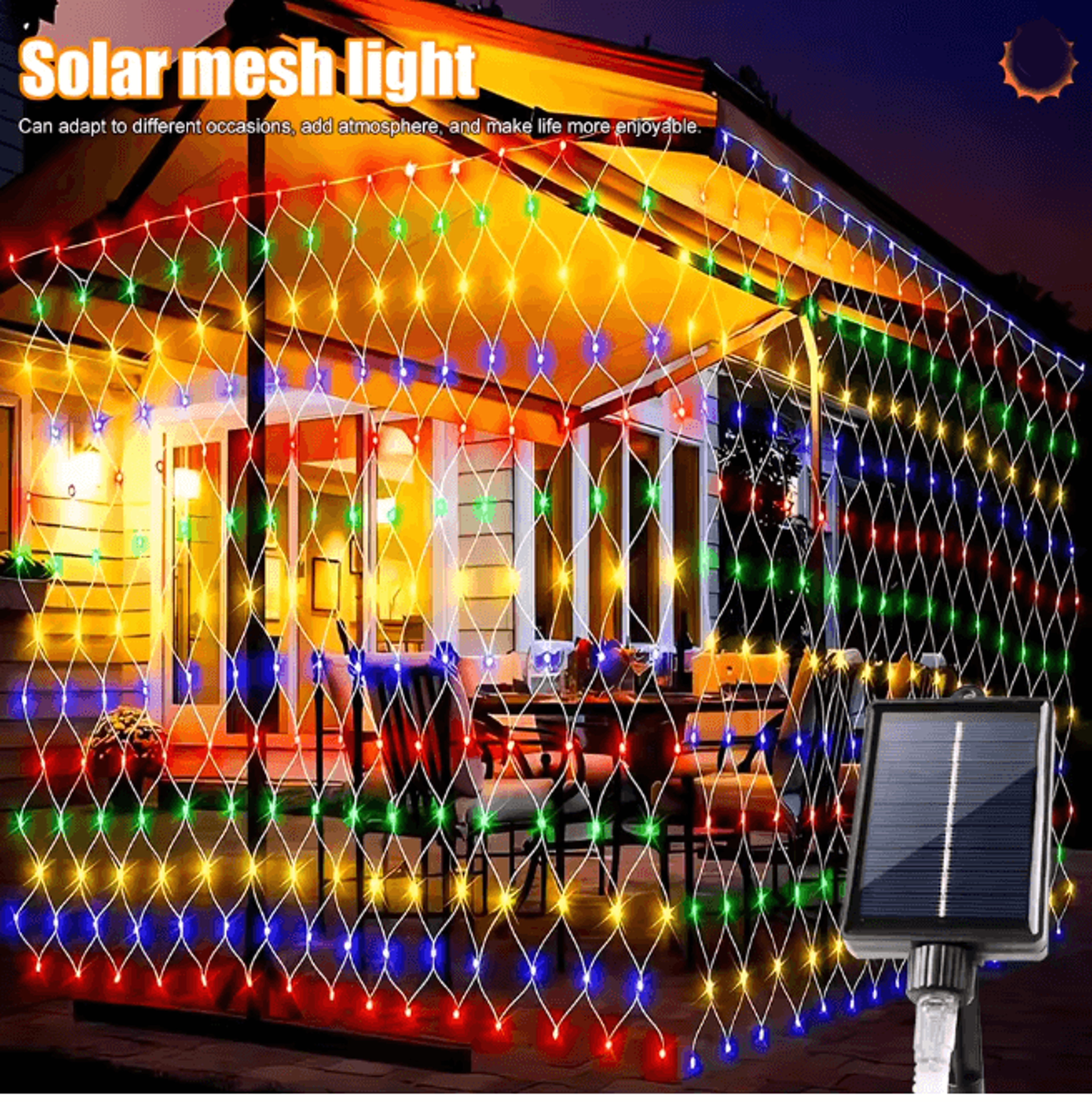 lumiweave solar net lights for garden and patio decor