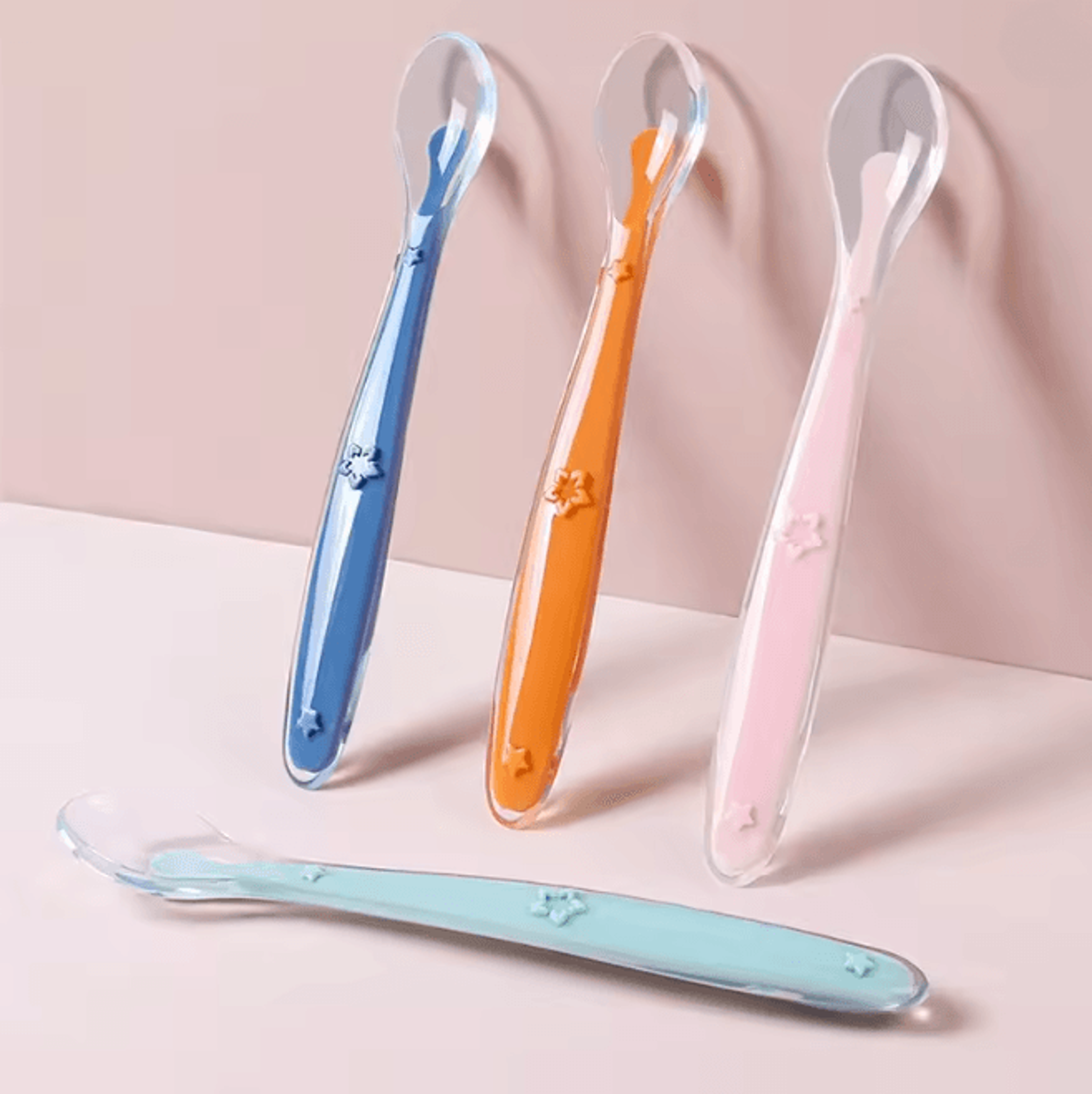 stargrip baby silicone learning spoon set 2 pack