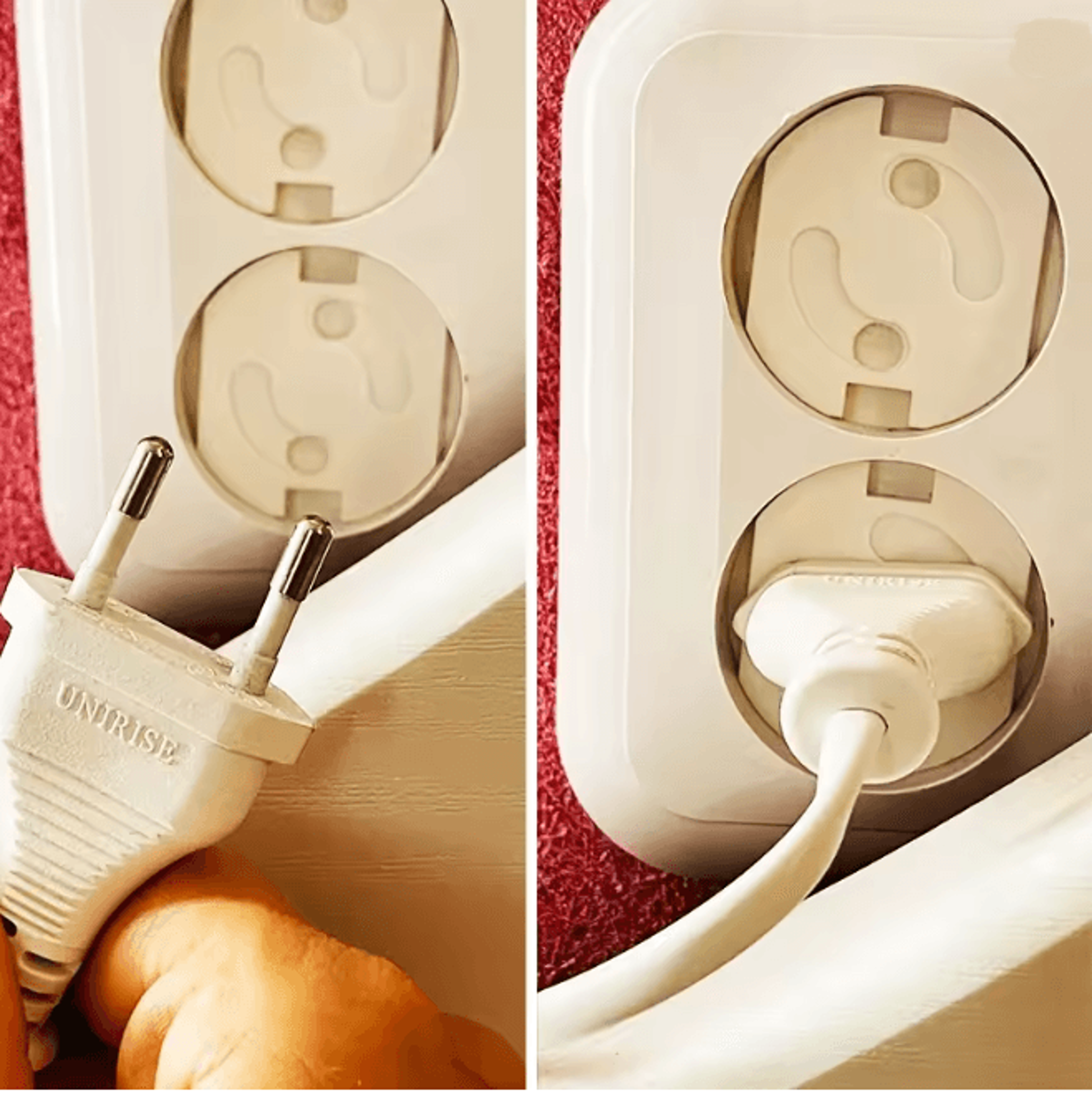 safeshield baby outlet covers 10 pack socket protection plugs