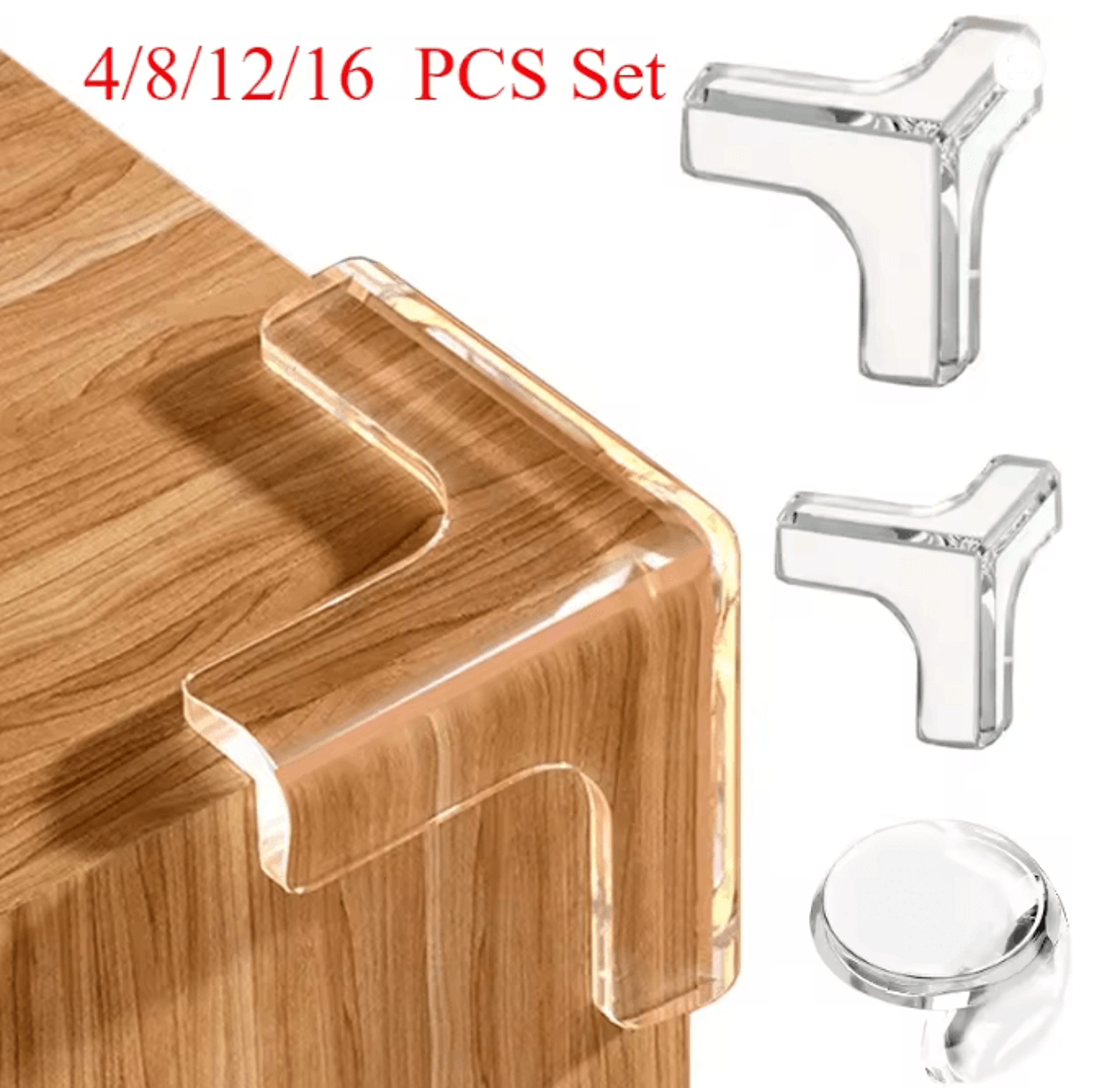 ClearShield Silicone Table Corner Protectors Baby Safety Edge Guards