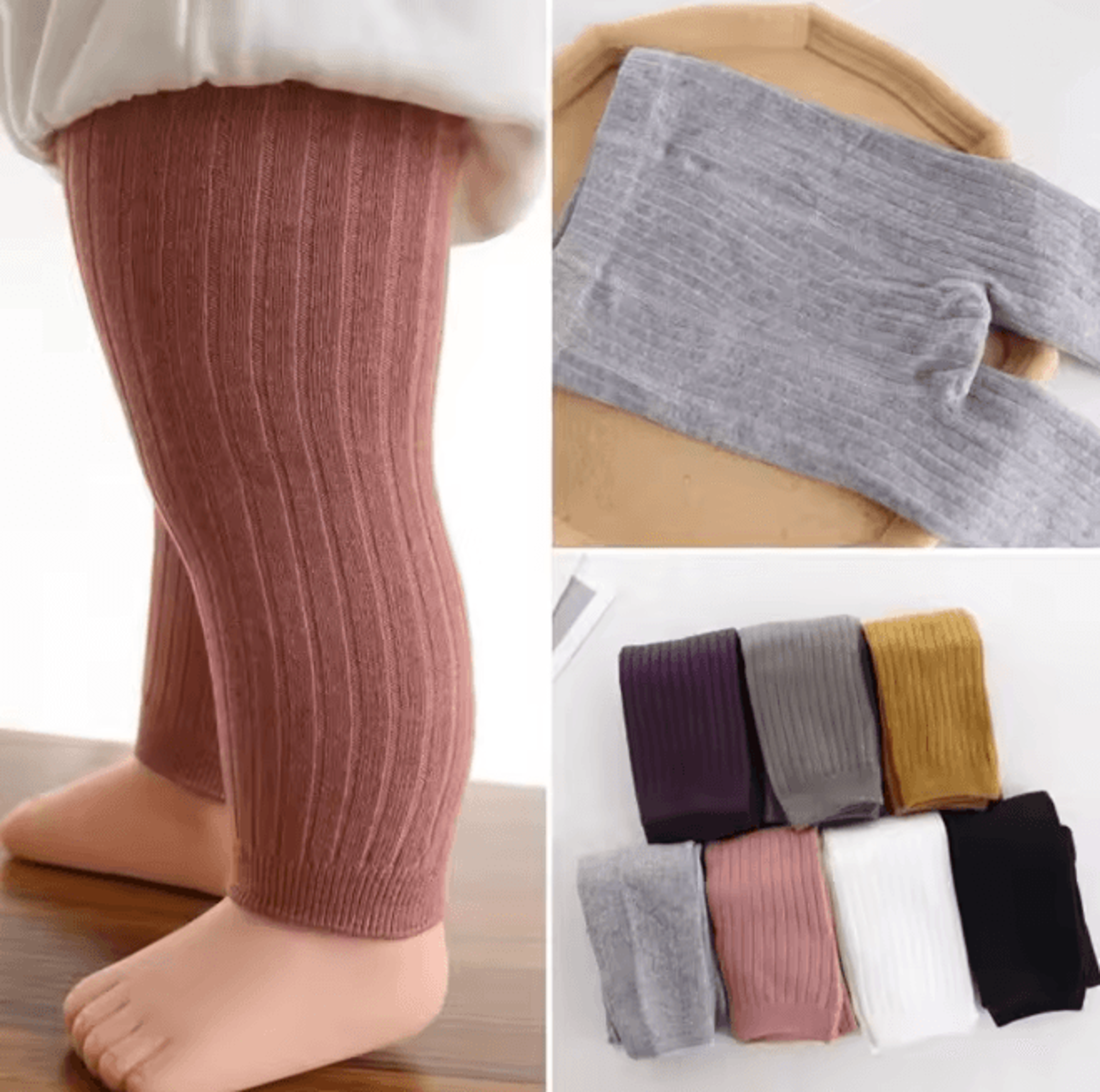 softcotton girls leggings baby solid color tights for spring and autumn