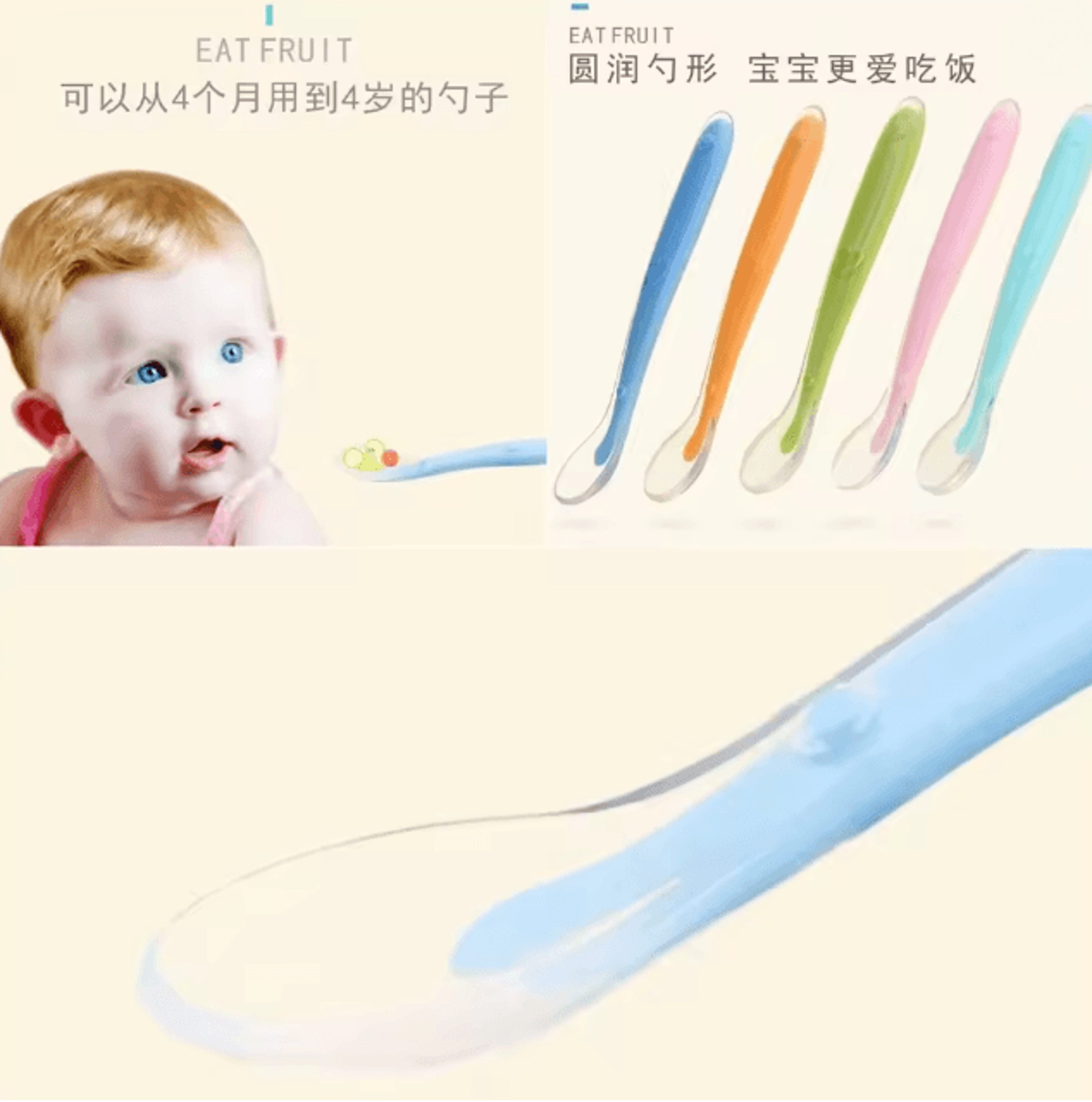 gentlefeed silicone baby spoons bpa free soft infant feeding utensils