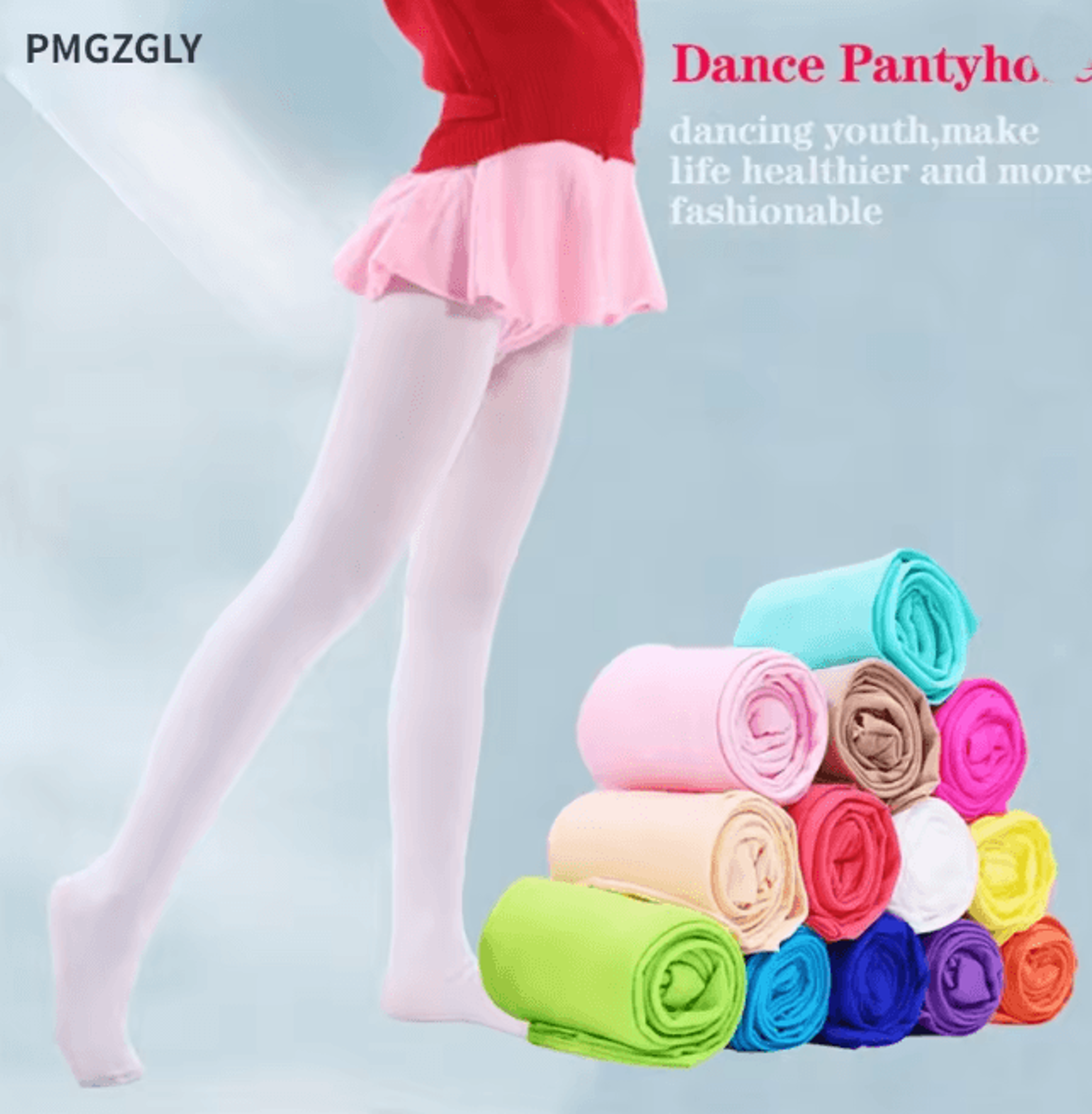 GraceMove Girls Dance Tights Soft Spring Autumn Pantyhose
