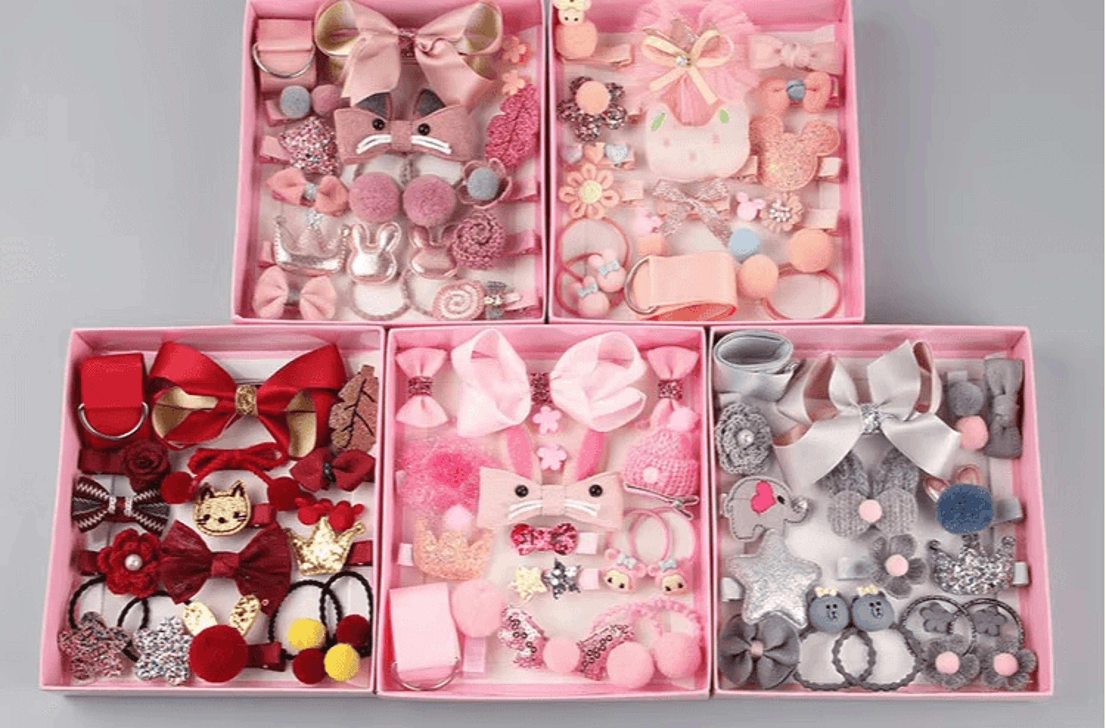 princess bloom 18 piece butterfly hair clips and baby girl headwear set