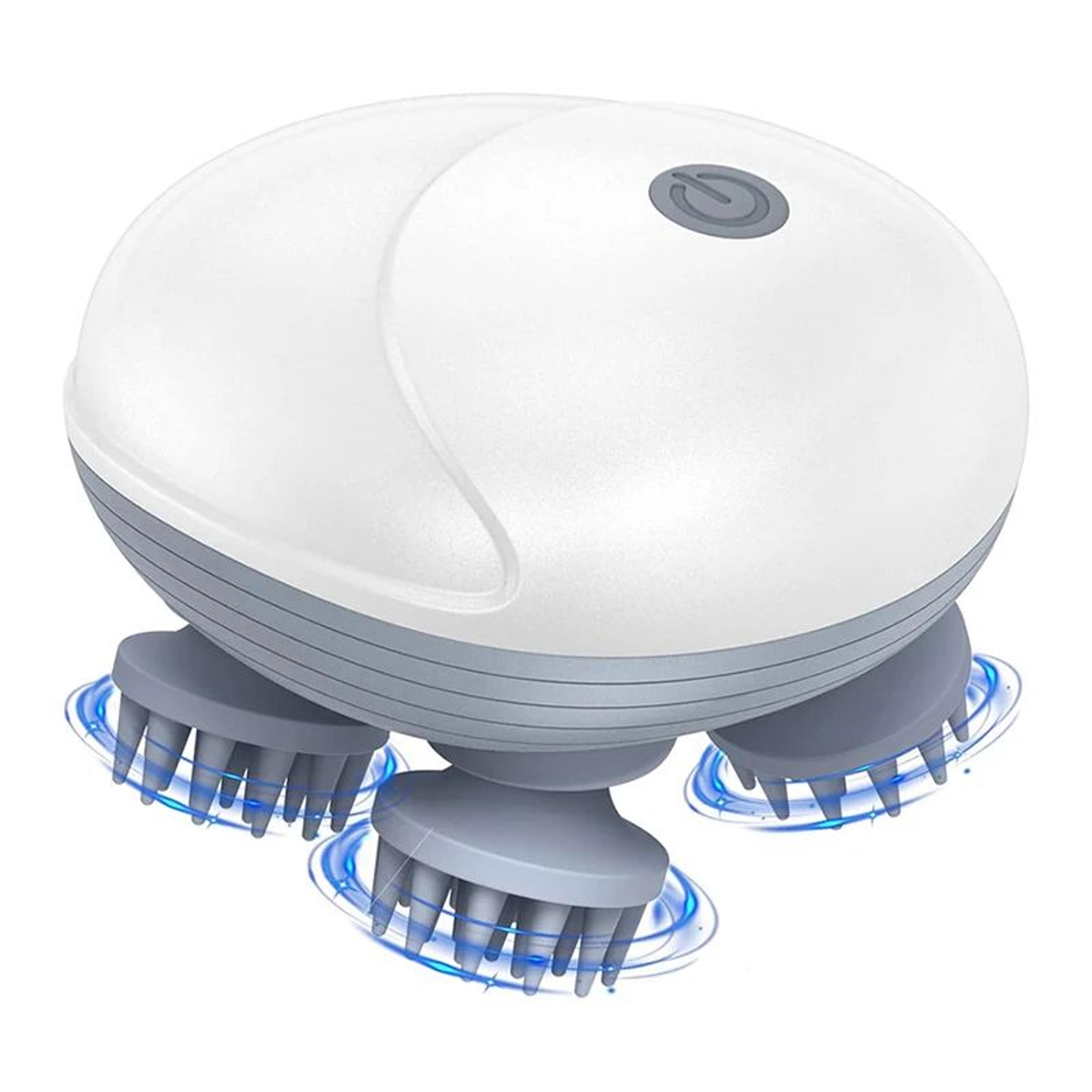rechargeable electric scalp and body massager with vibration for deep relaxation