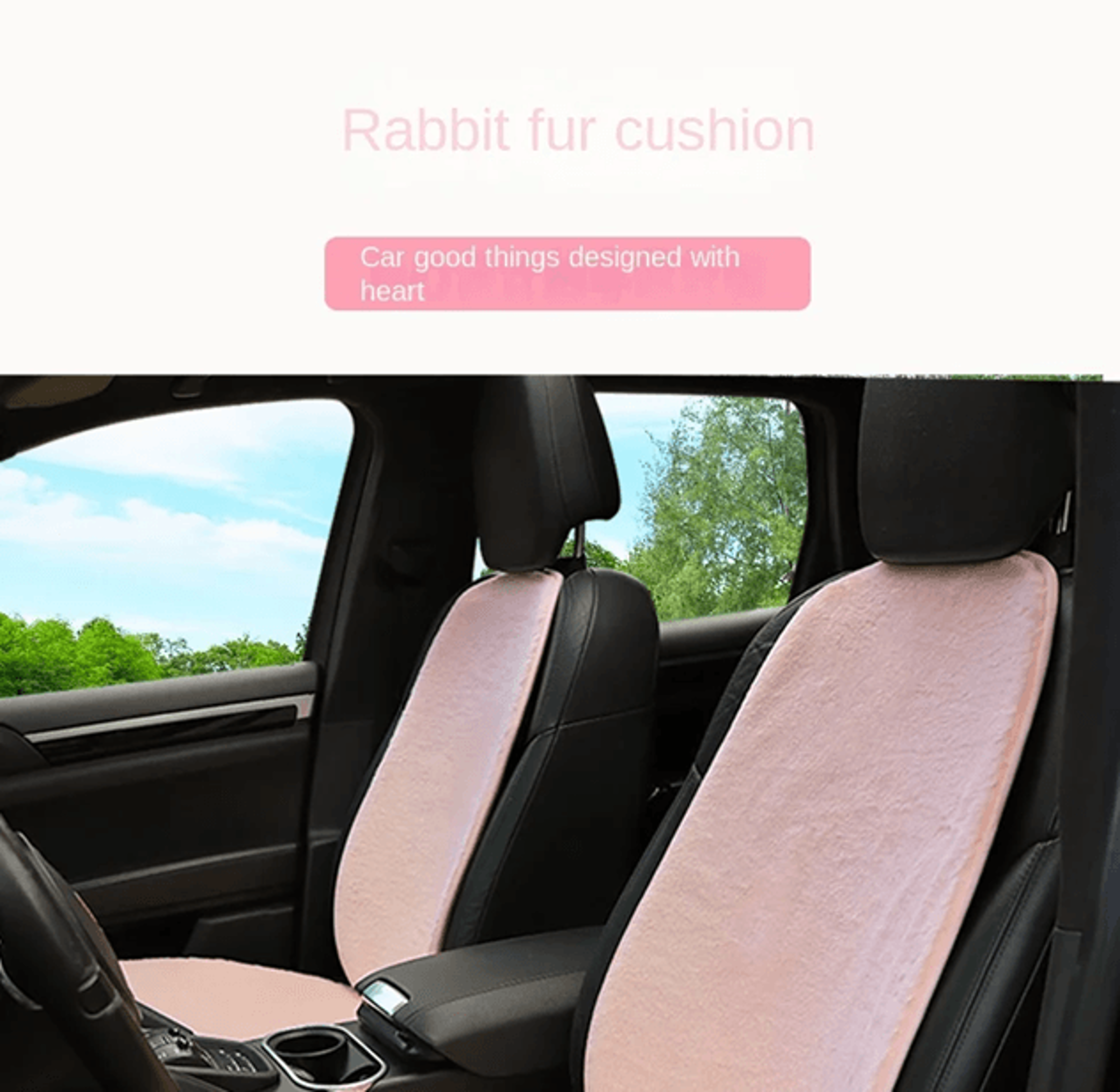 winter plush car seat cushion thick velvet warm seat pad