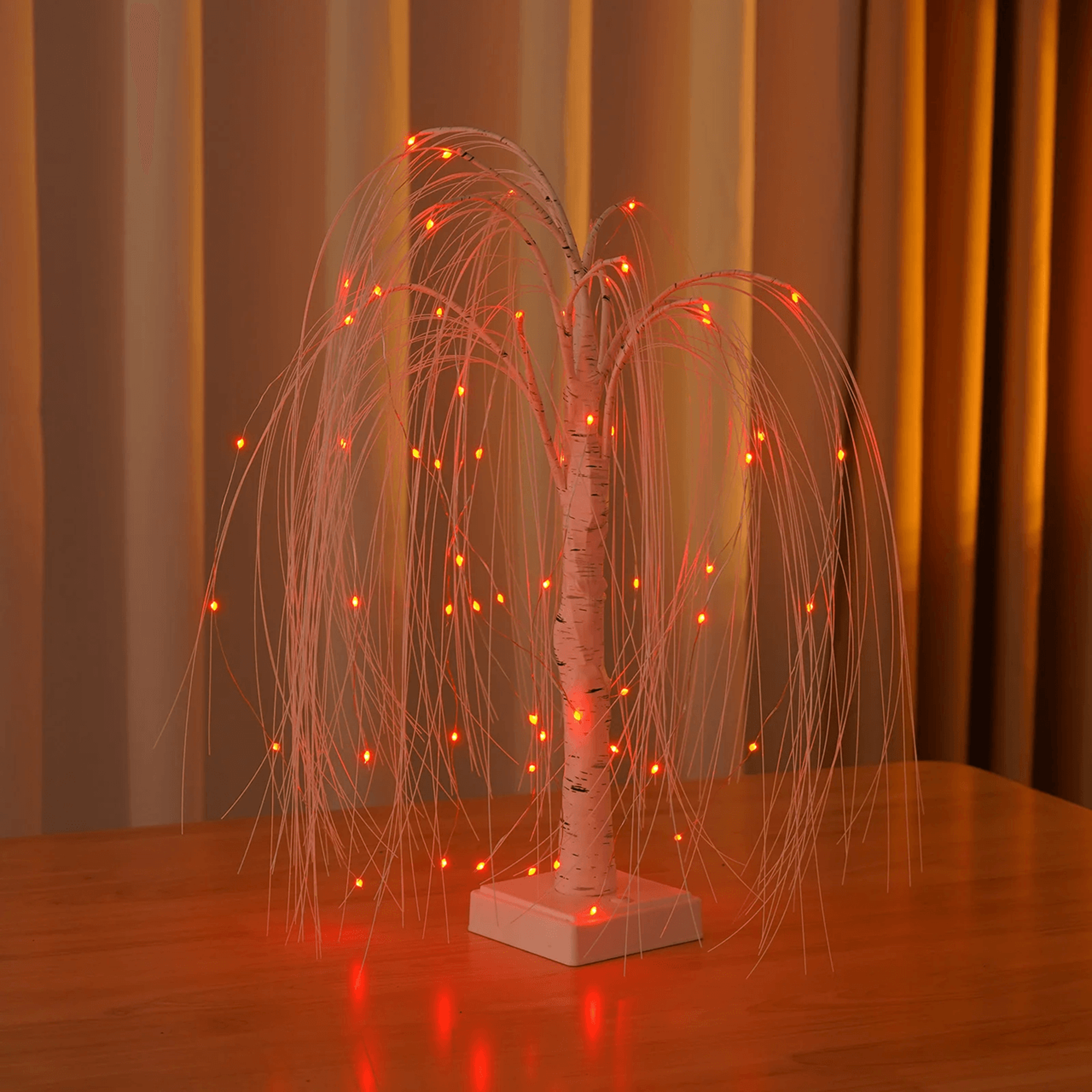 18 color rose flower tree lamp led willow bonsai night light