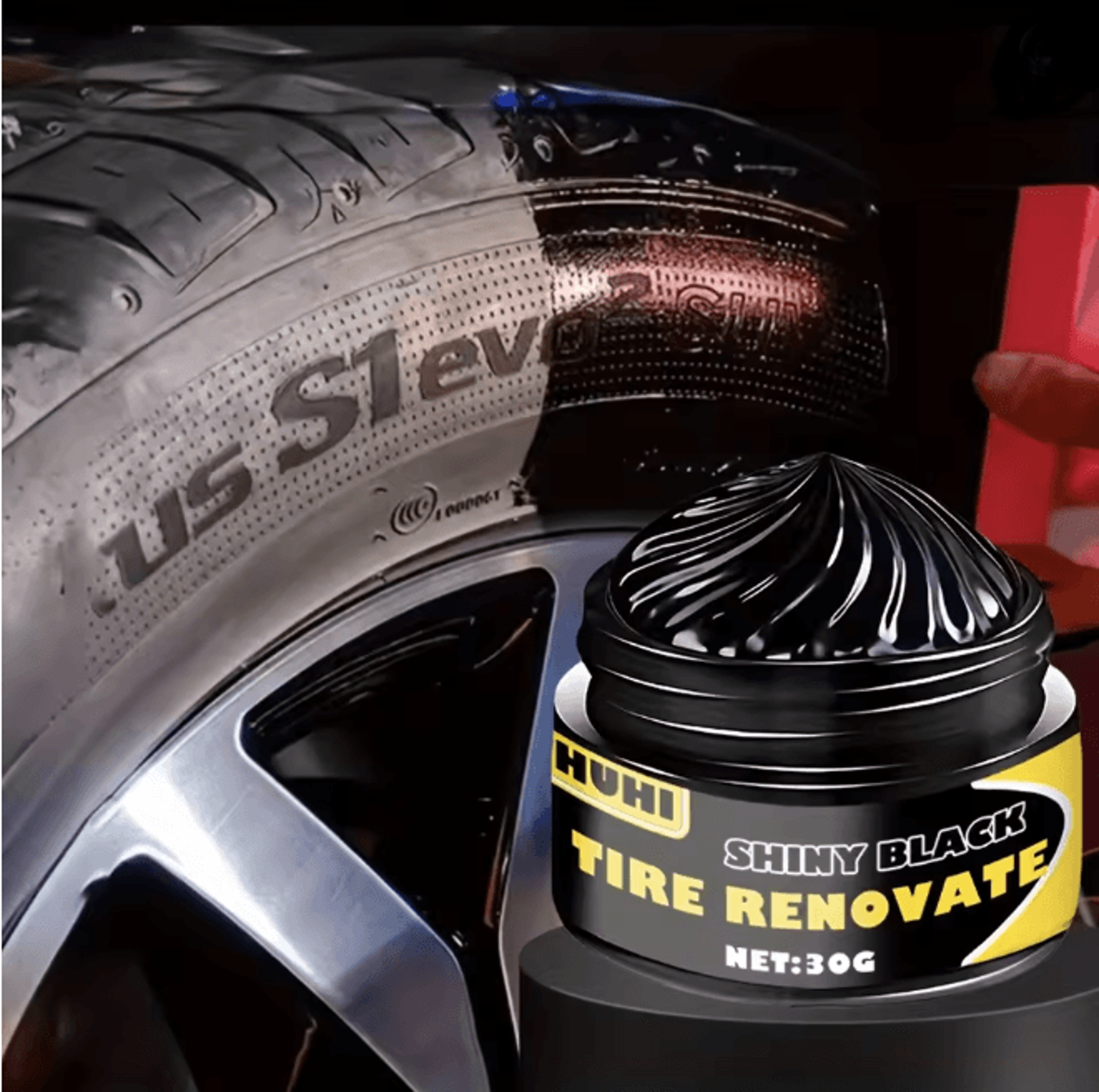 UltraBlack Tire Wax Long Lasting Tire Shine and Protection