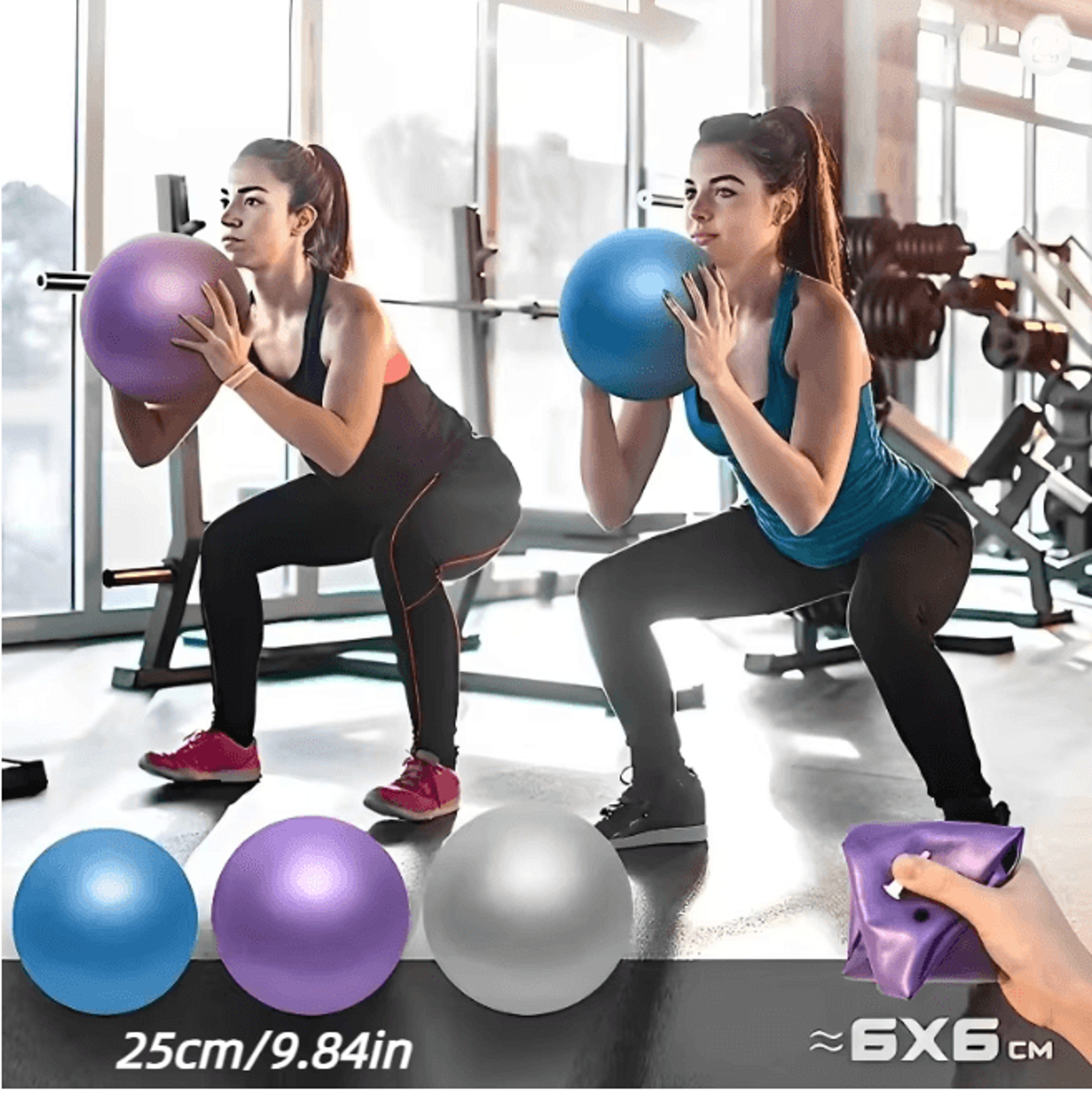 CoreFlex 25cm Yoga Pilates Ball Mini Exercise Balance Ball