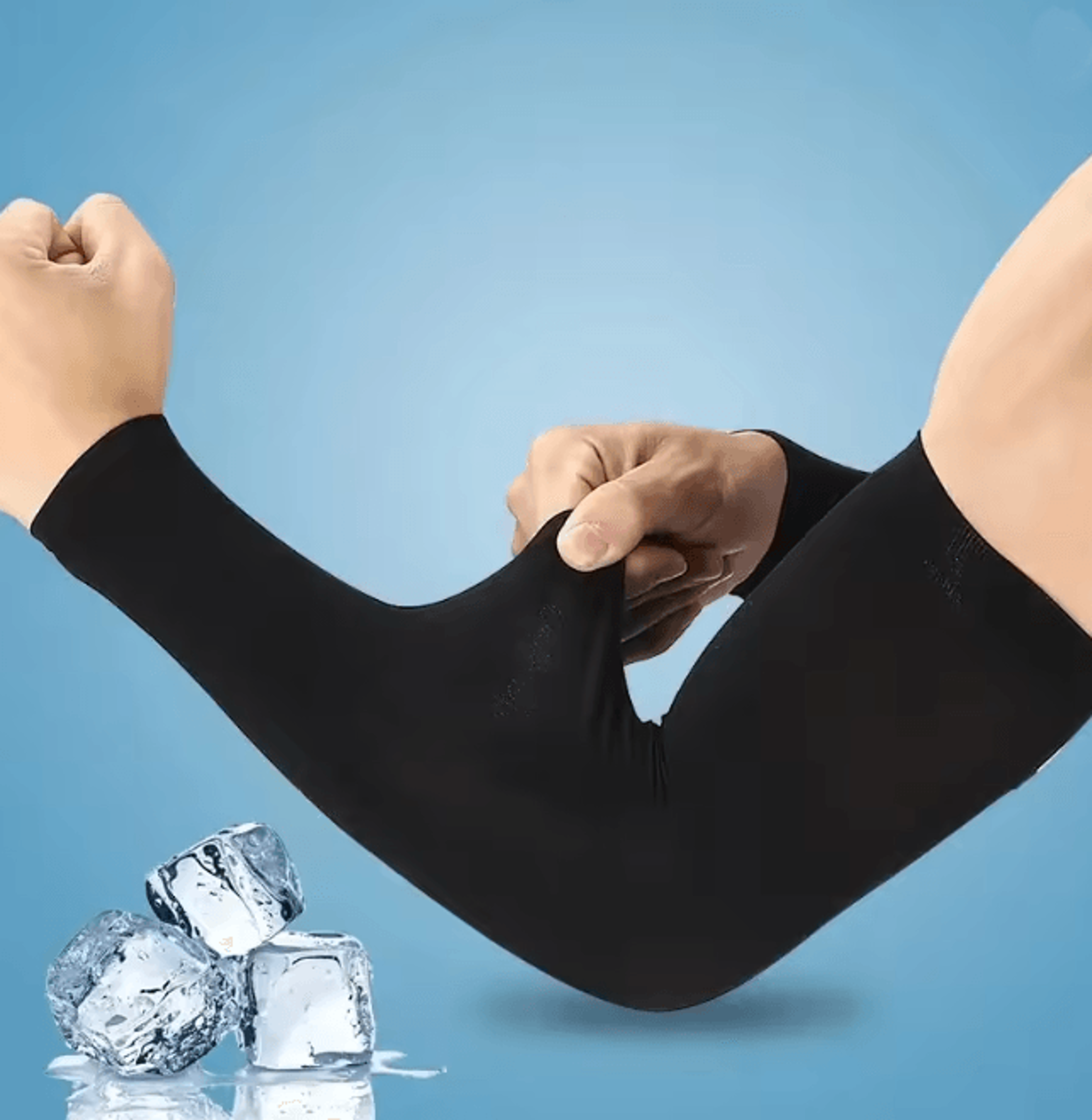 coolshield ice silk arm sleeves uv protection sports compression