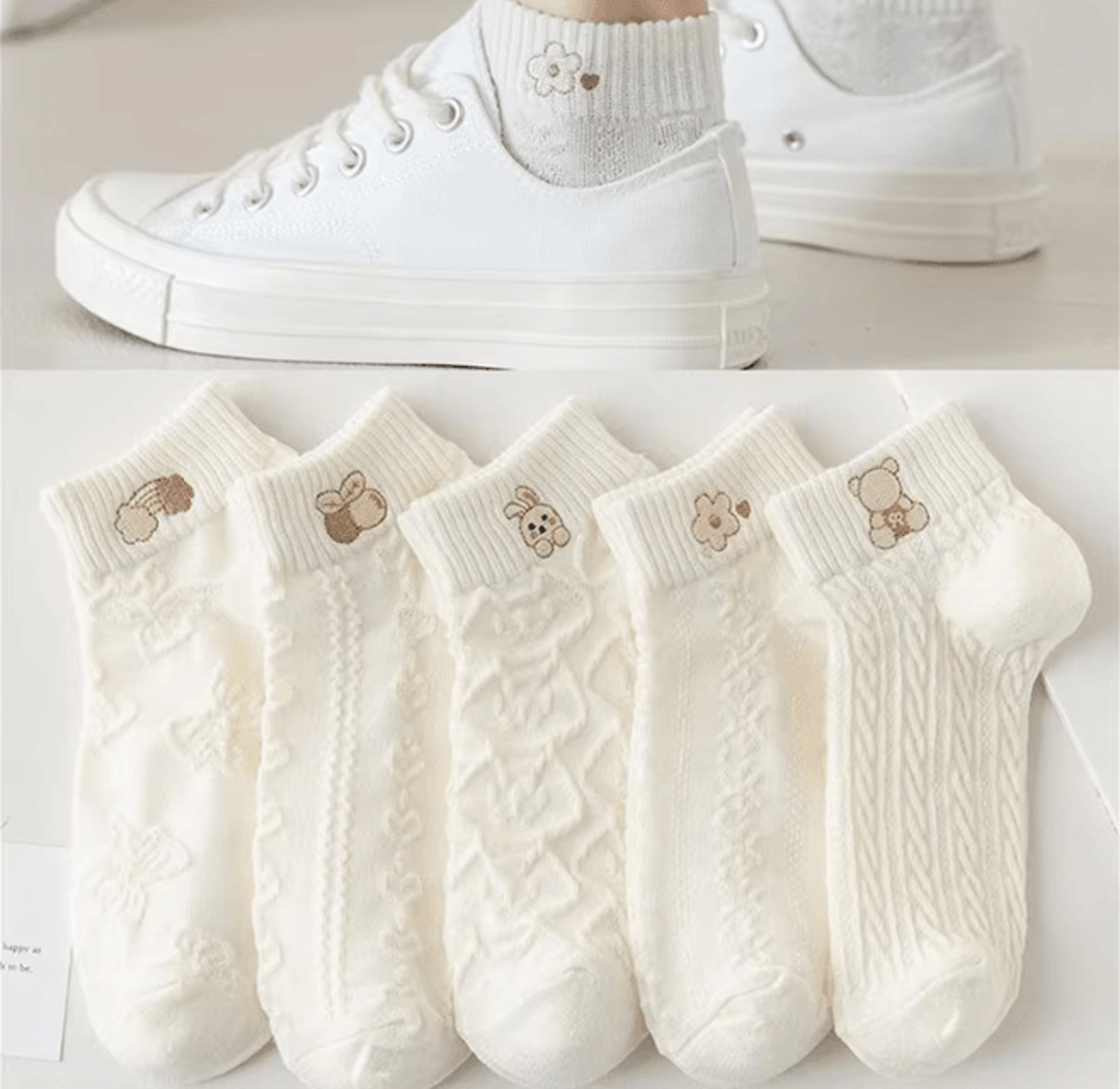 sunnysteps women cute ankle socks 5 pair pack