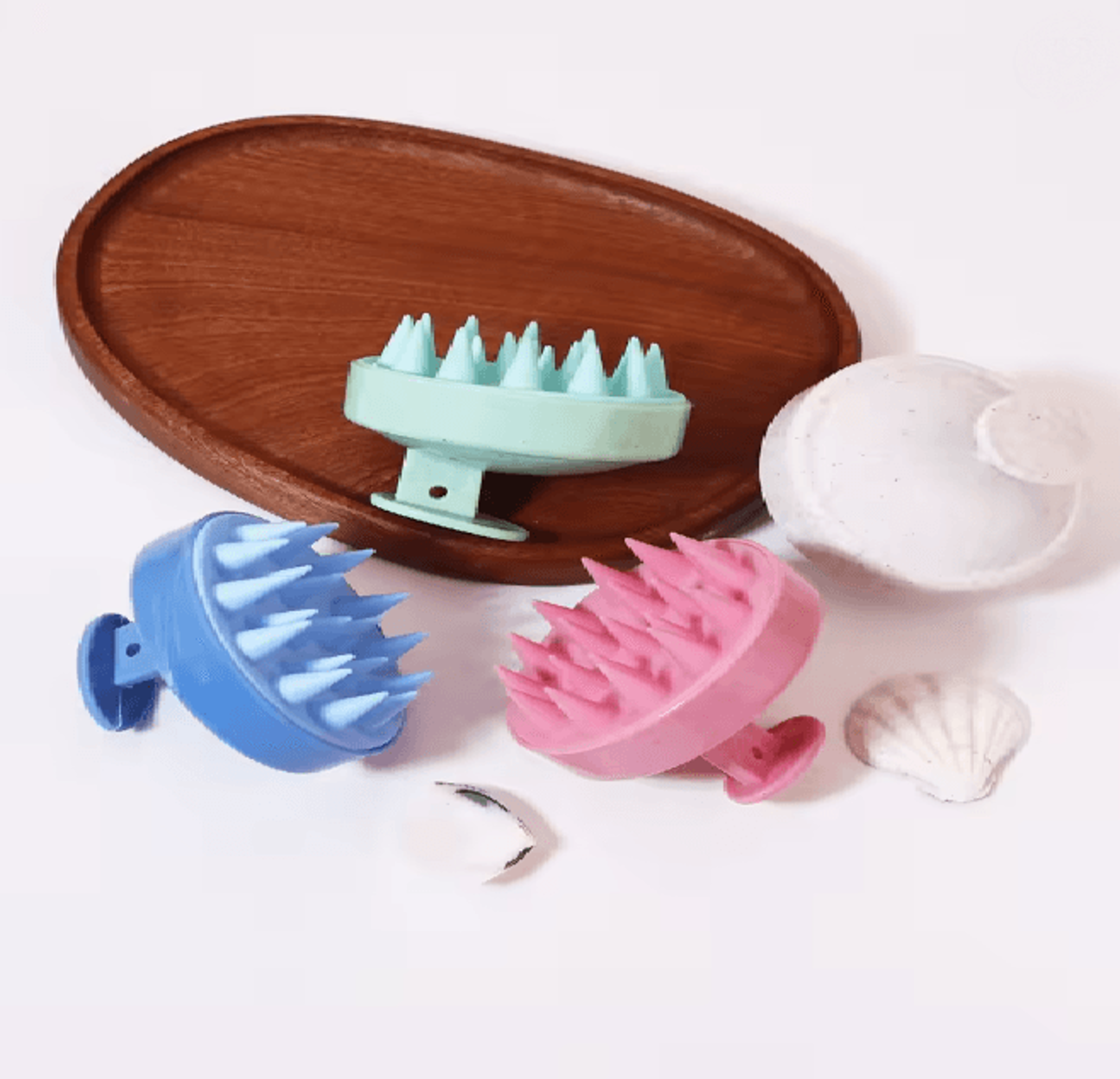 purescalp silicone hair wash and scalp massage brush