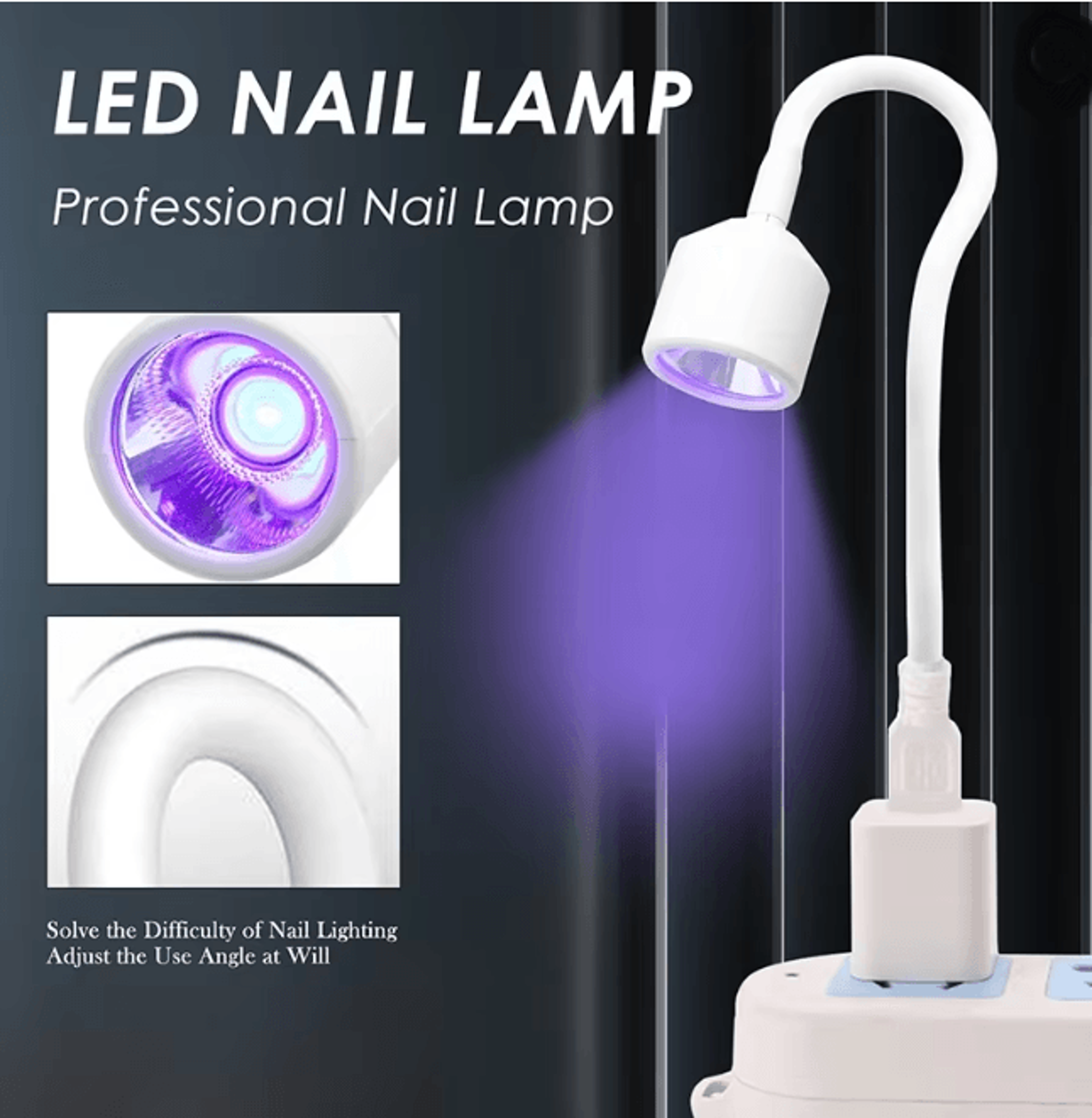 FlashCure Mini UV LED Nail Lamp For Gel Polish