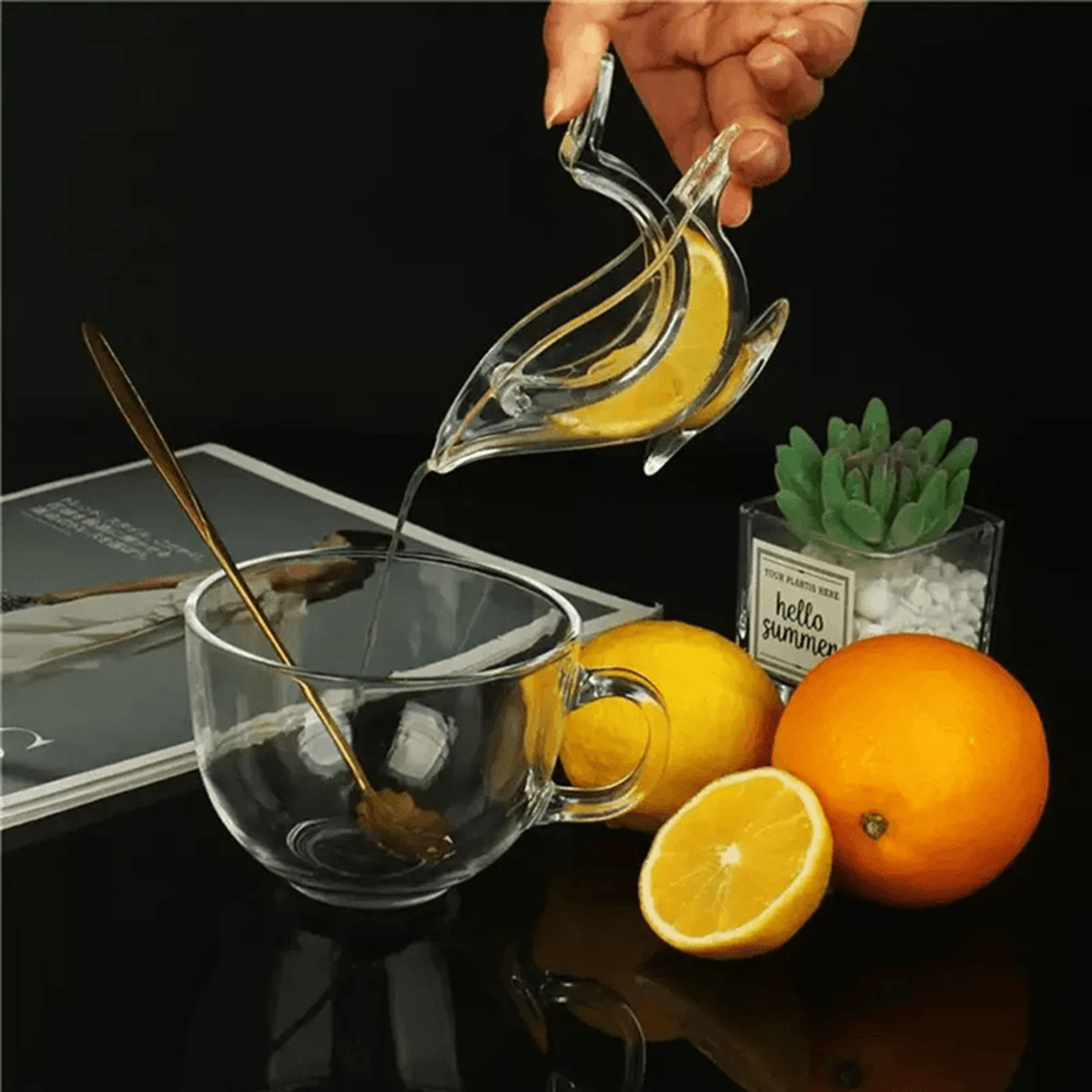 bird shaped manual lemon juicer for fresh citrus squeezing