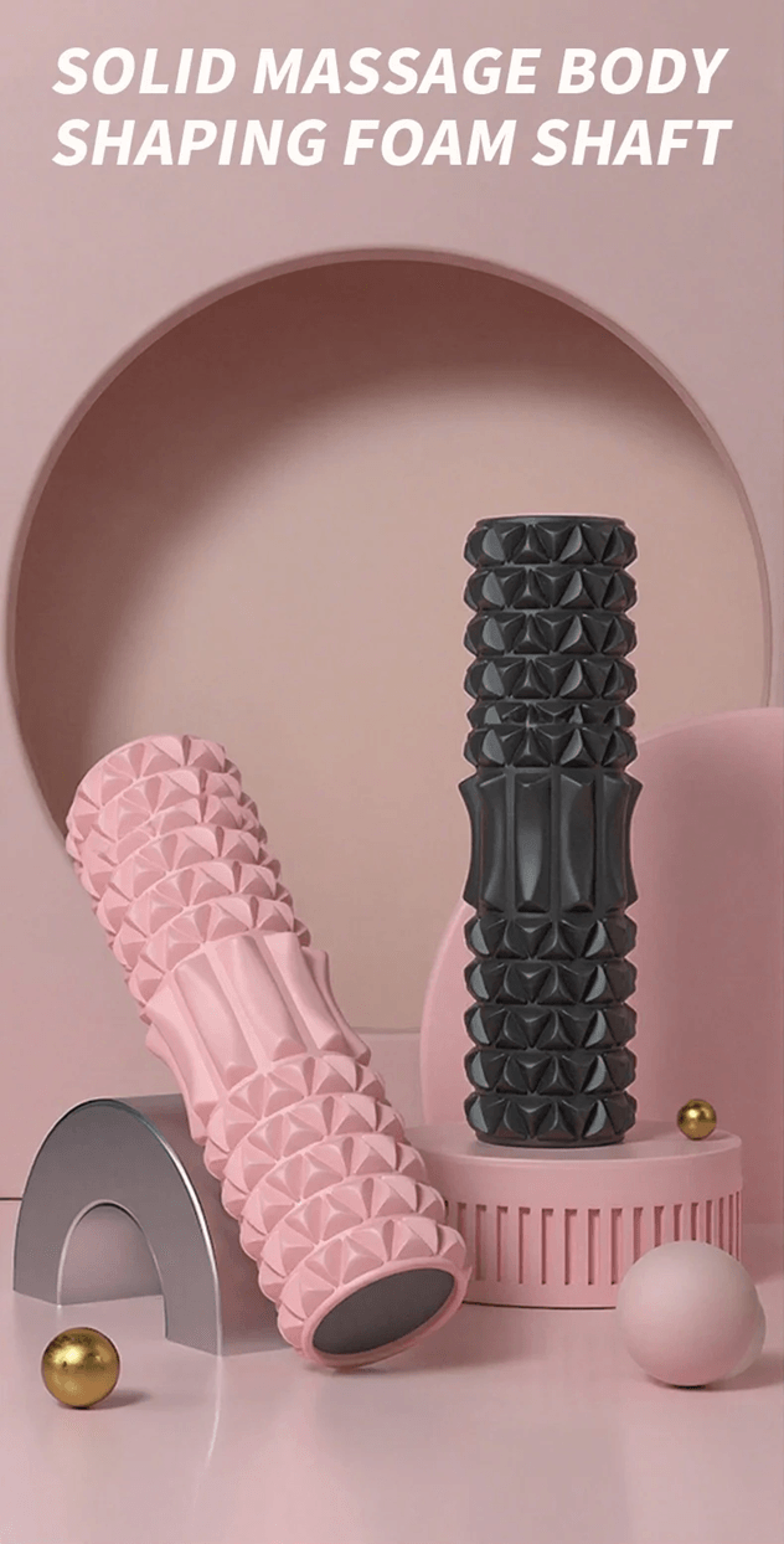 heavy duty foam roller for deep tissue muscle recovery and yoga