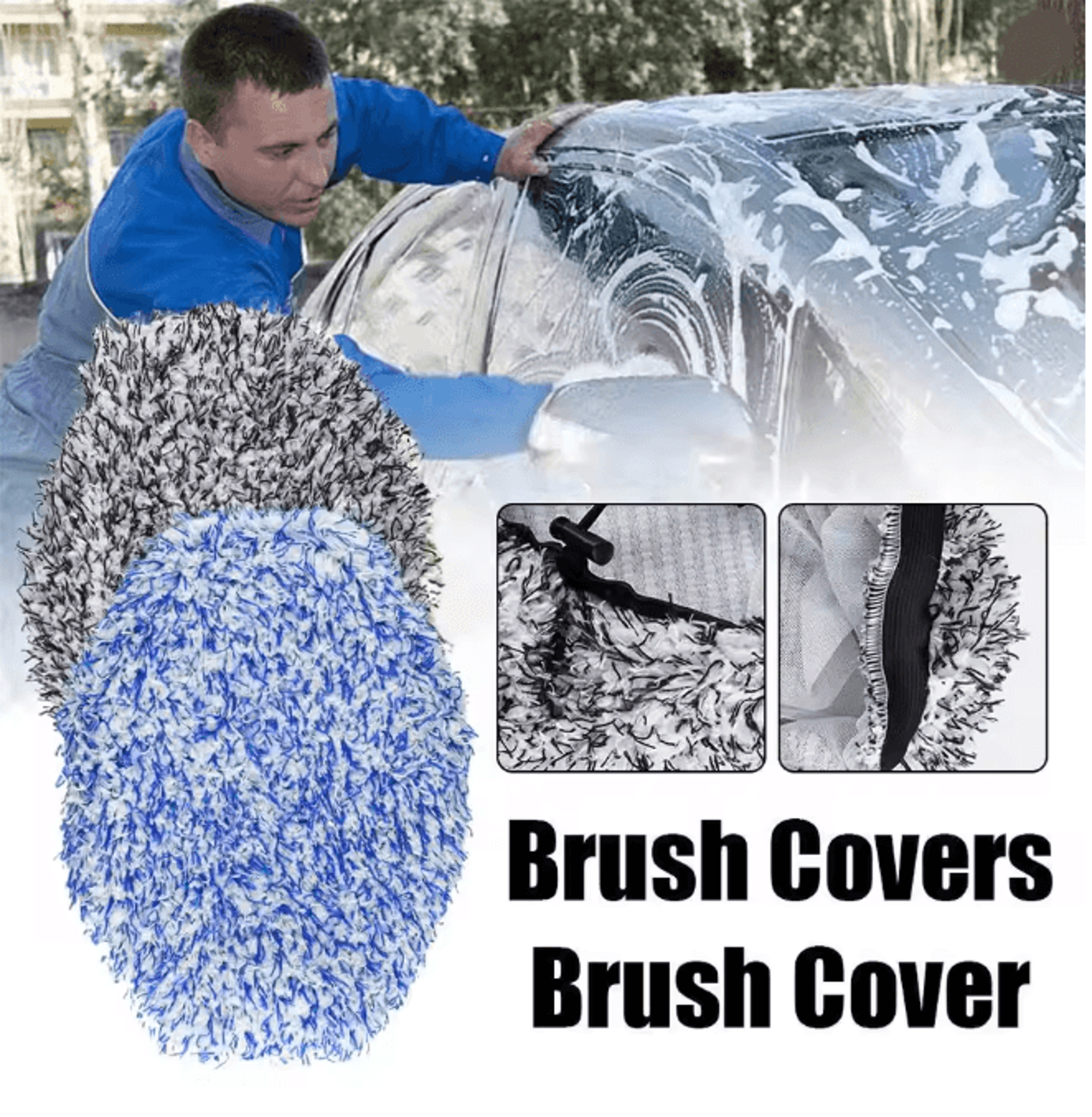 UltraPlush Chenille Car Wash Mop Replacement Cover