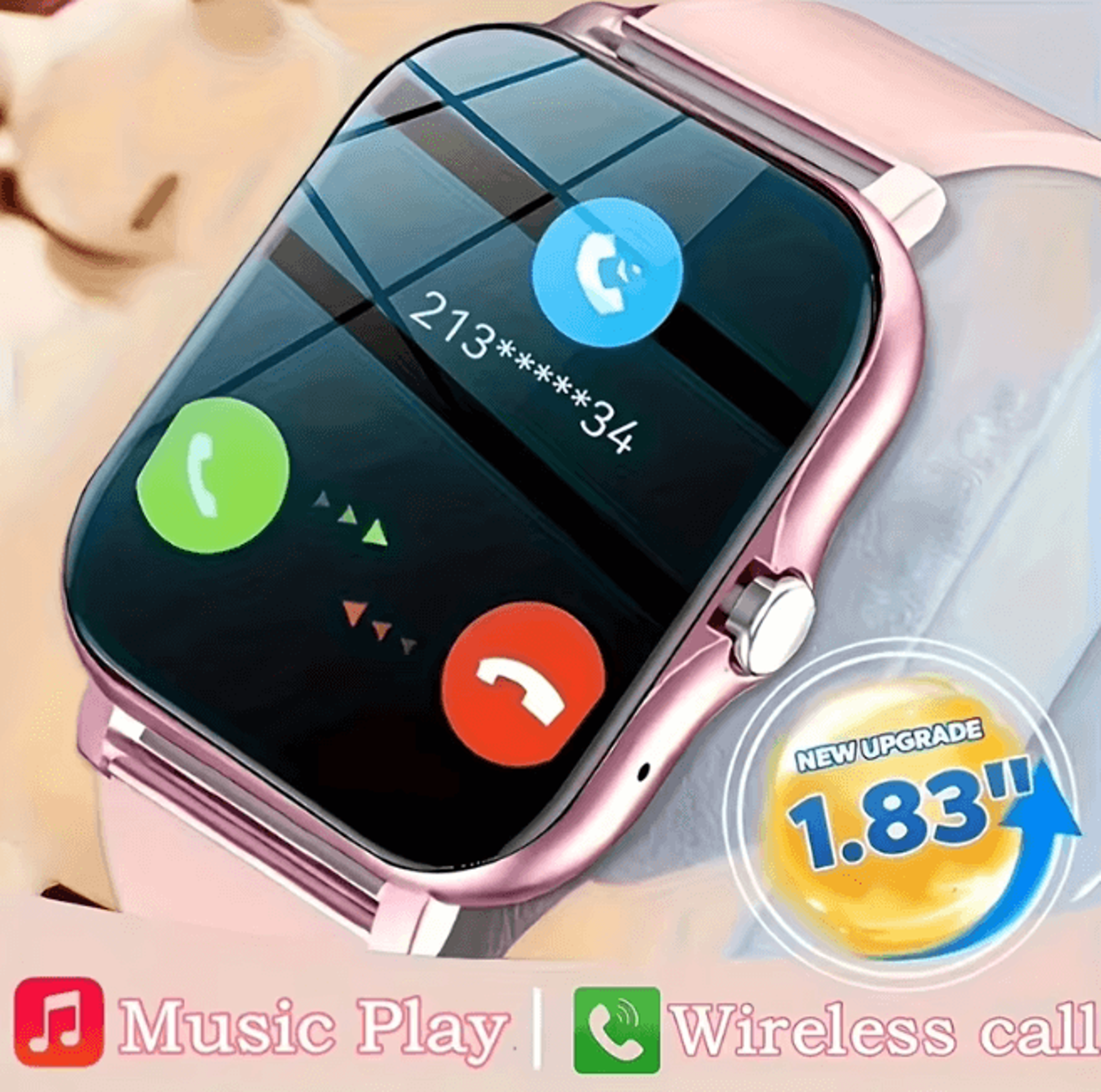 activepulse sport smart watch with fitness tracker and call function