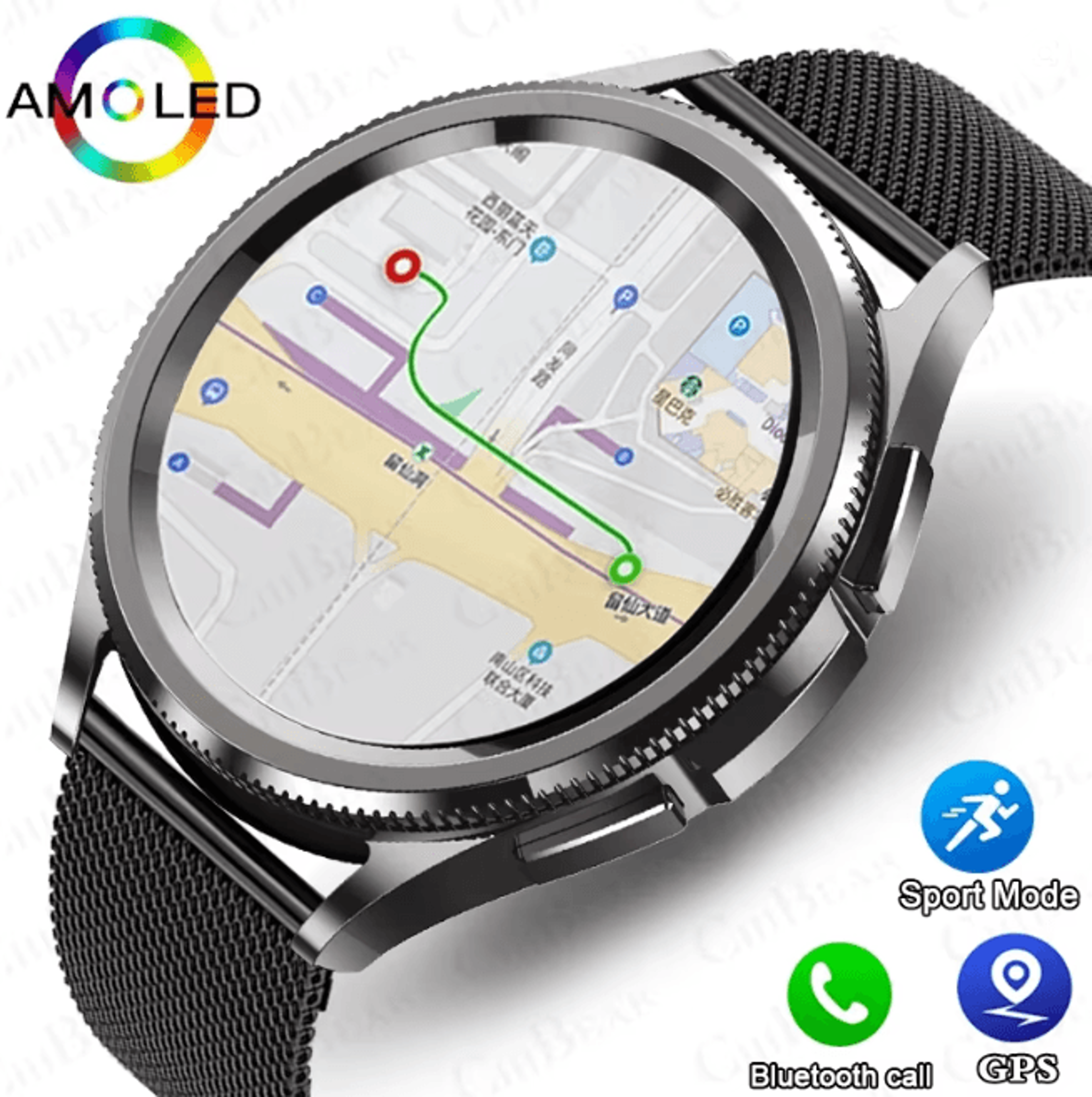 Smart Watch 6 Classic GPS NFC with Bluetooth Calling and Health Monitoring