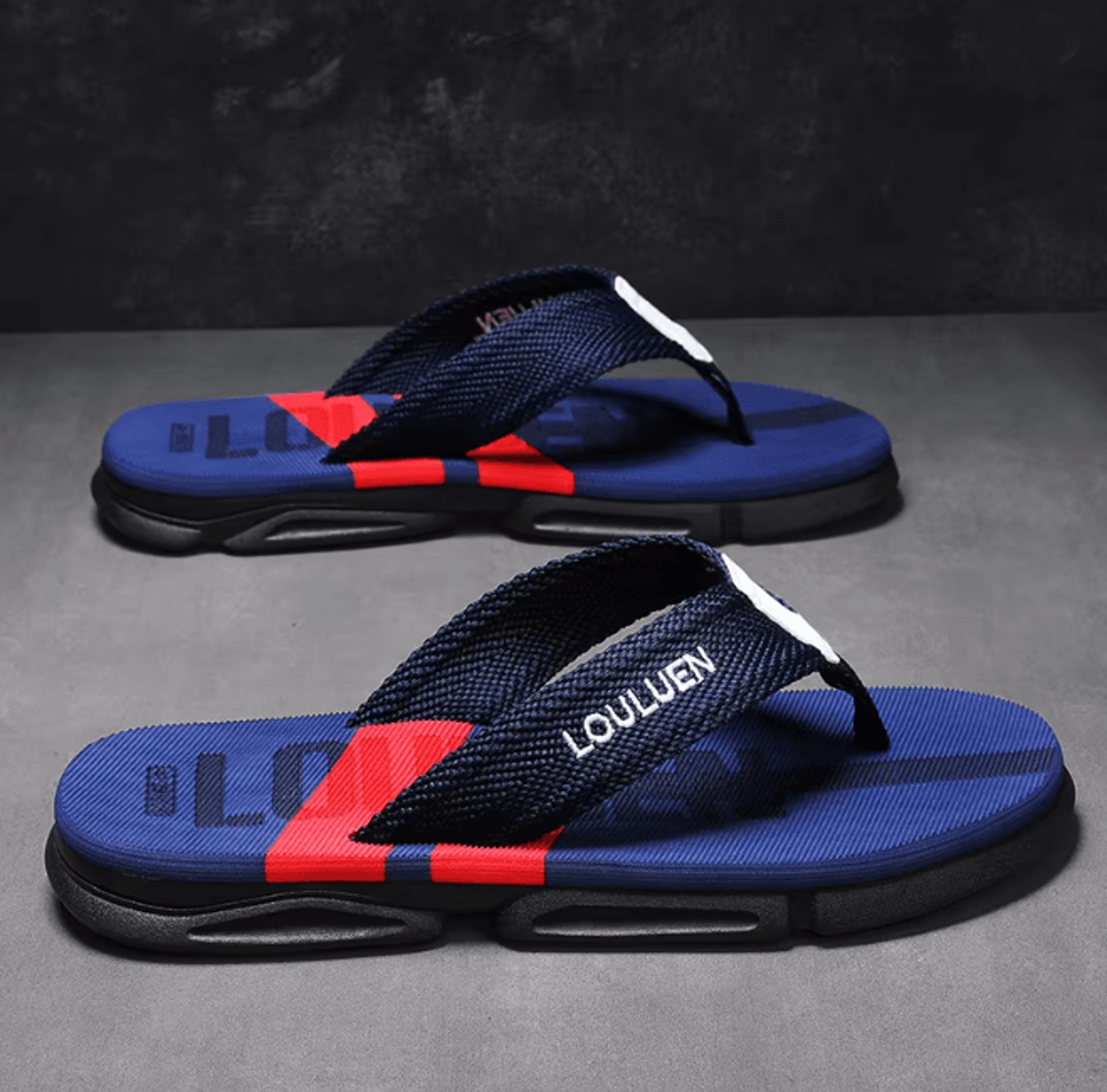 AeroStride Mens Summer Beach Flip Flops Anti Skid Casual Sandals