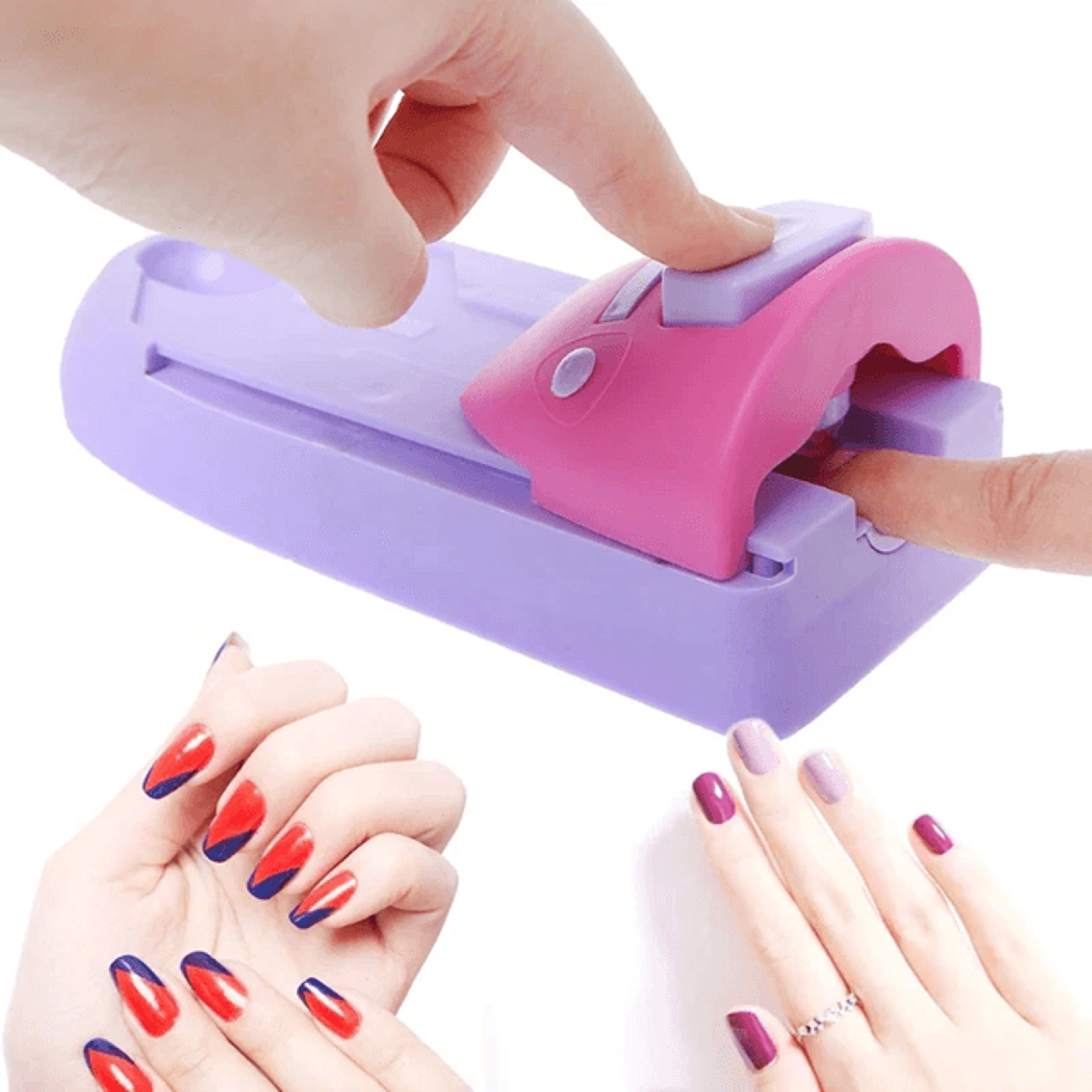 DIY 3D Nail Art Printer Machine with Metal Stamper Nail Printing Tool