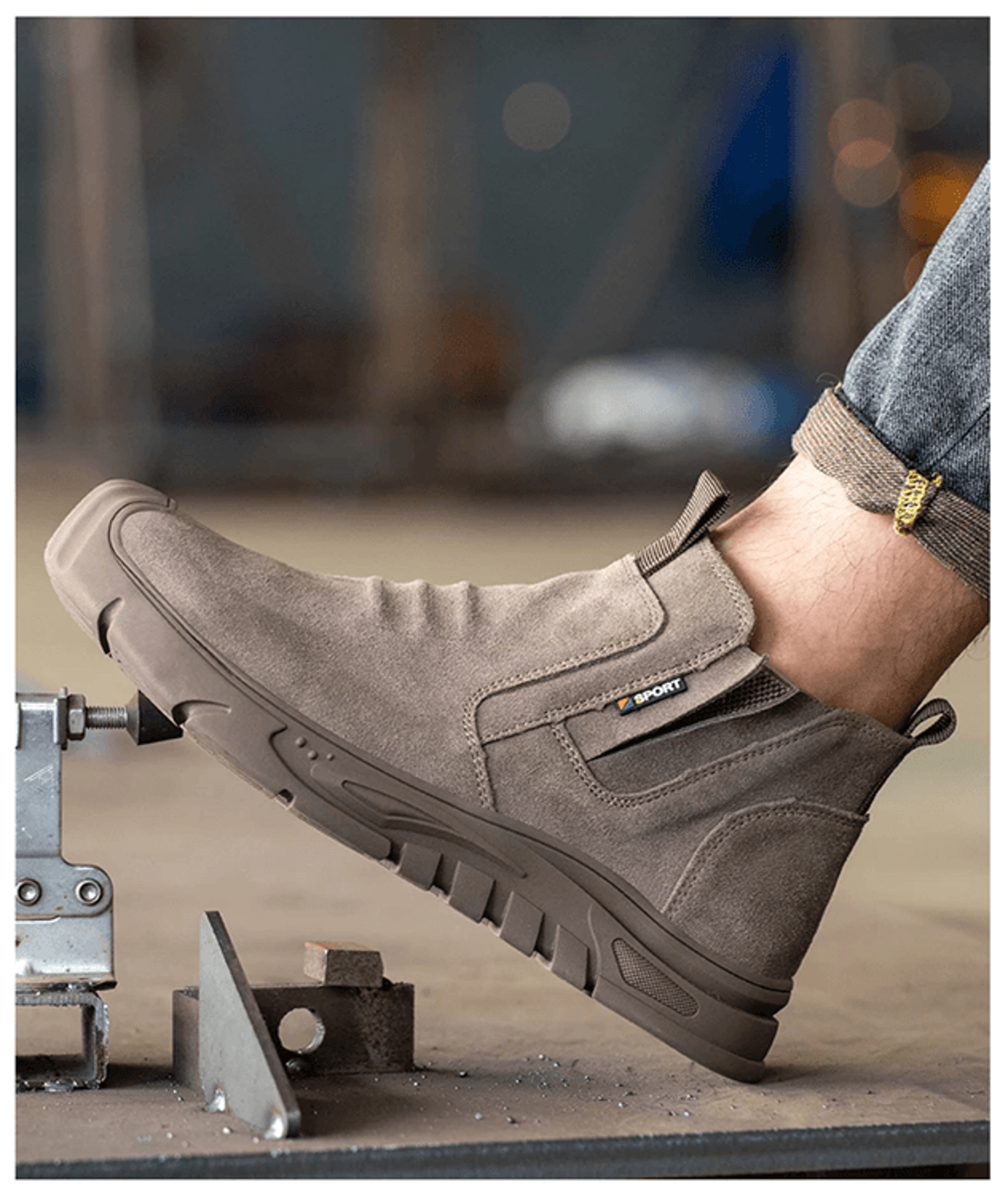 indestructible steel toe work boots for men anti puncture safety shoes