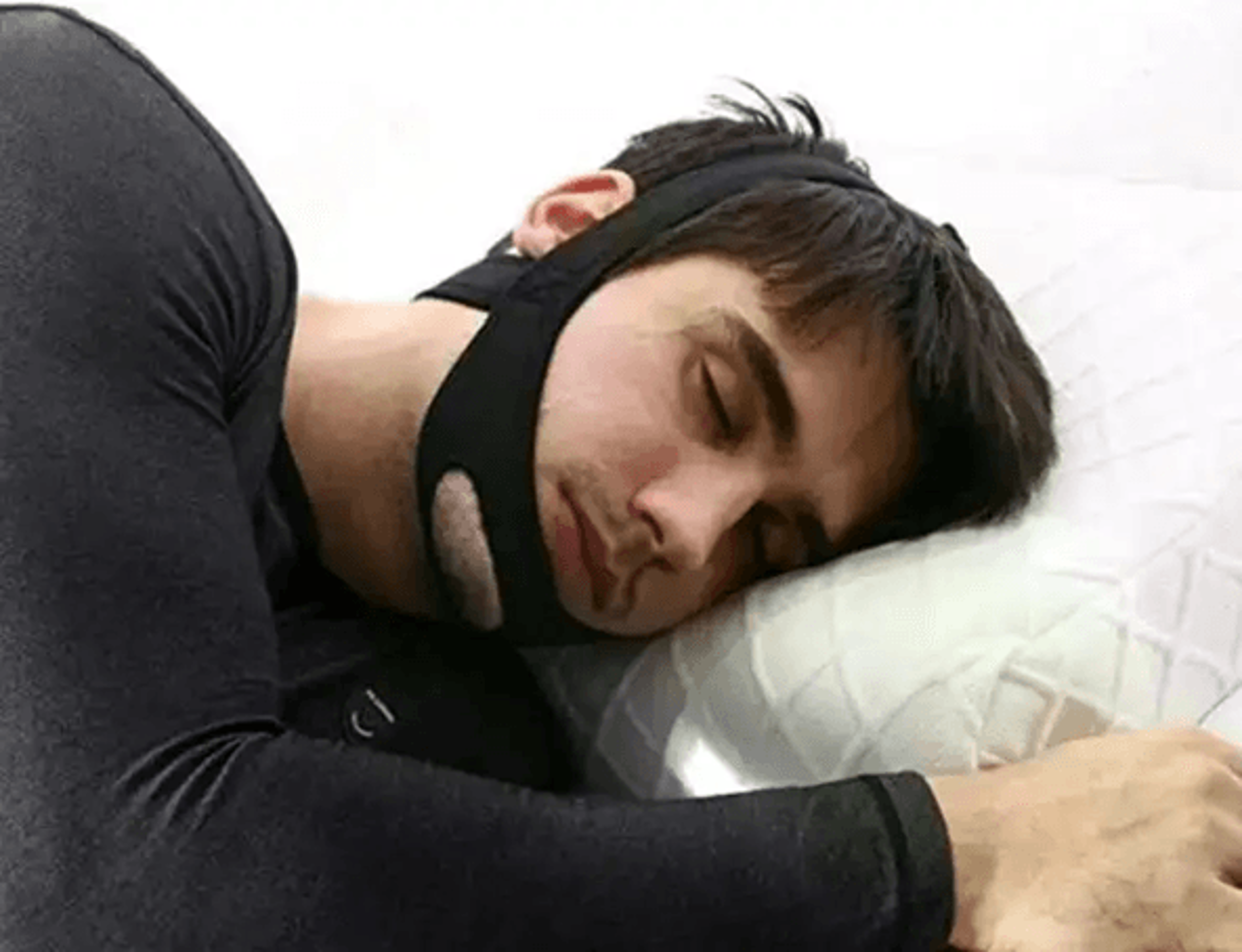 adjustable anti snore chin strap sleep support belt