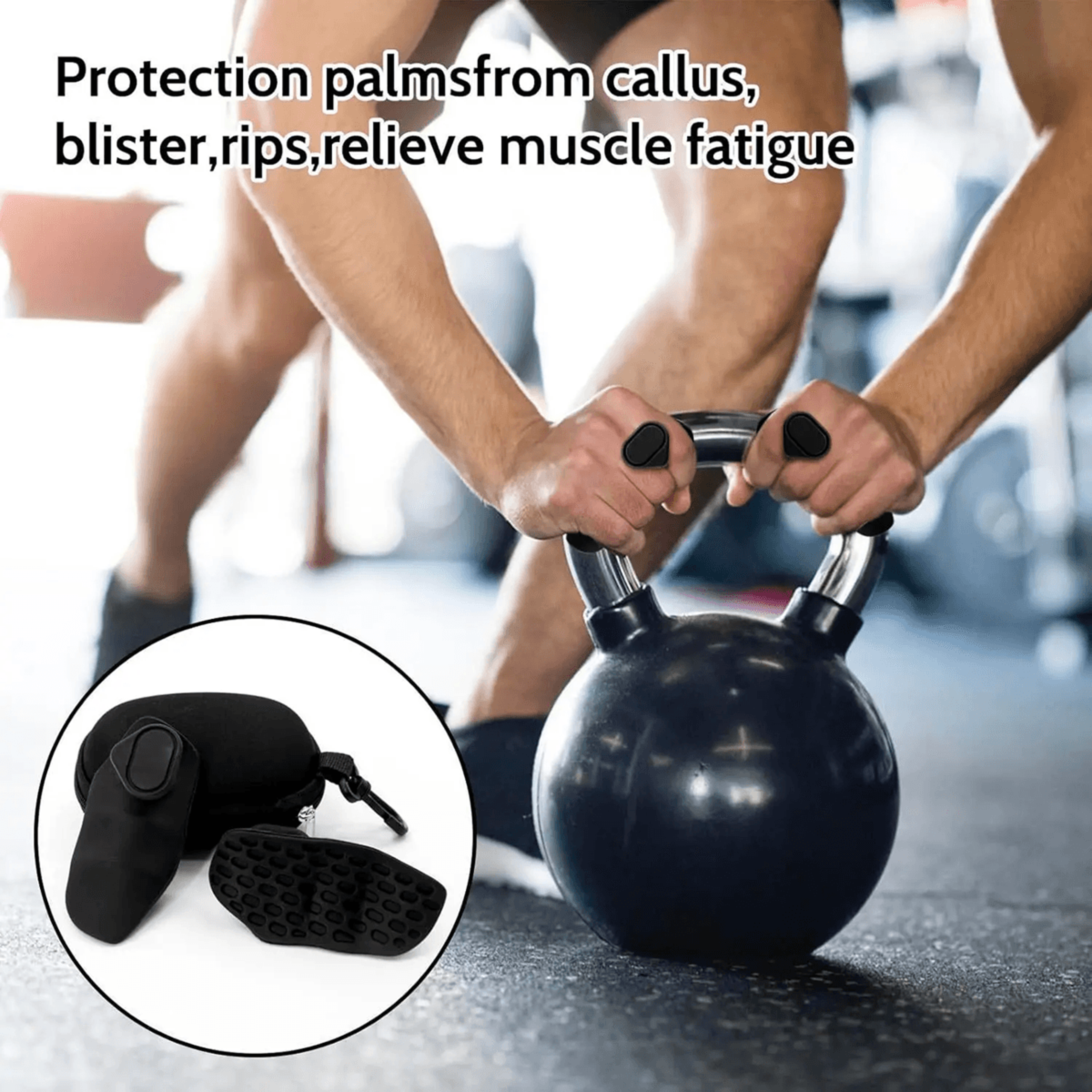 Silicone Weightlifting Grip Pads Anti Slip Palm Protection