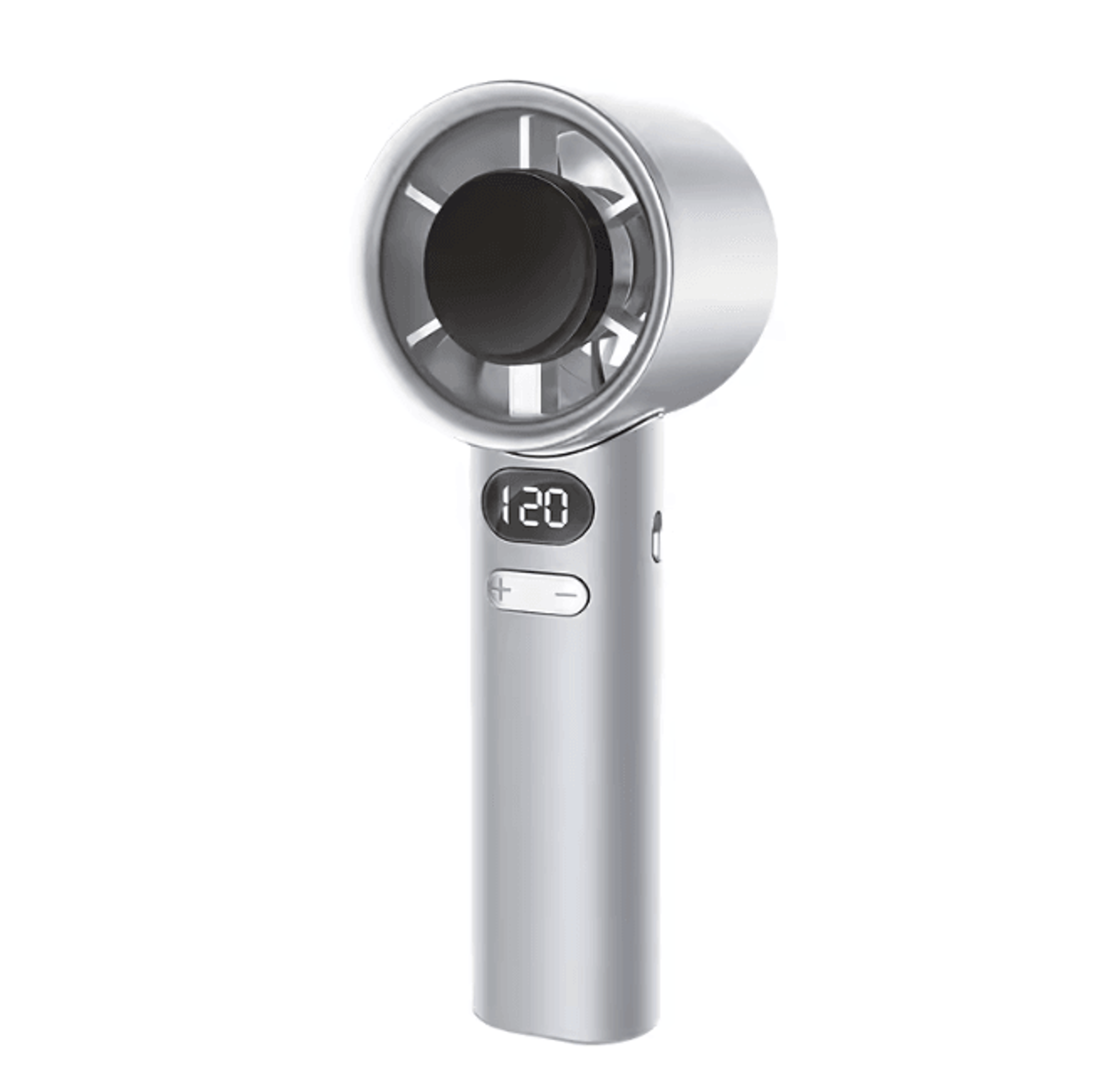 portable cooling fan with ice cooling technology digital display rechargeable handheld fan