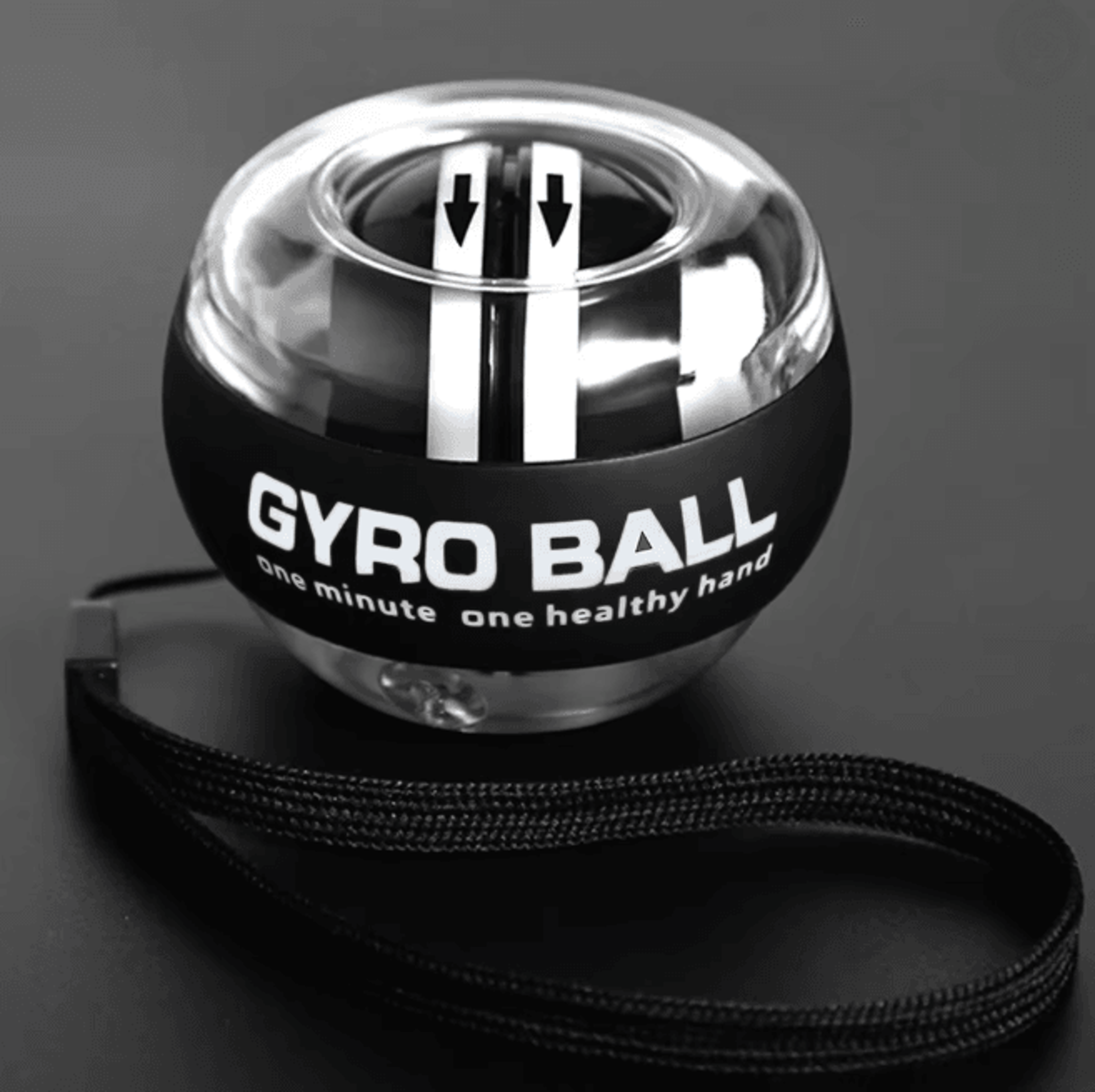 Self Starting Wrist Gyro Ball Power Trainer for Forearm and Grip Strength