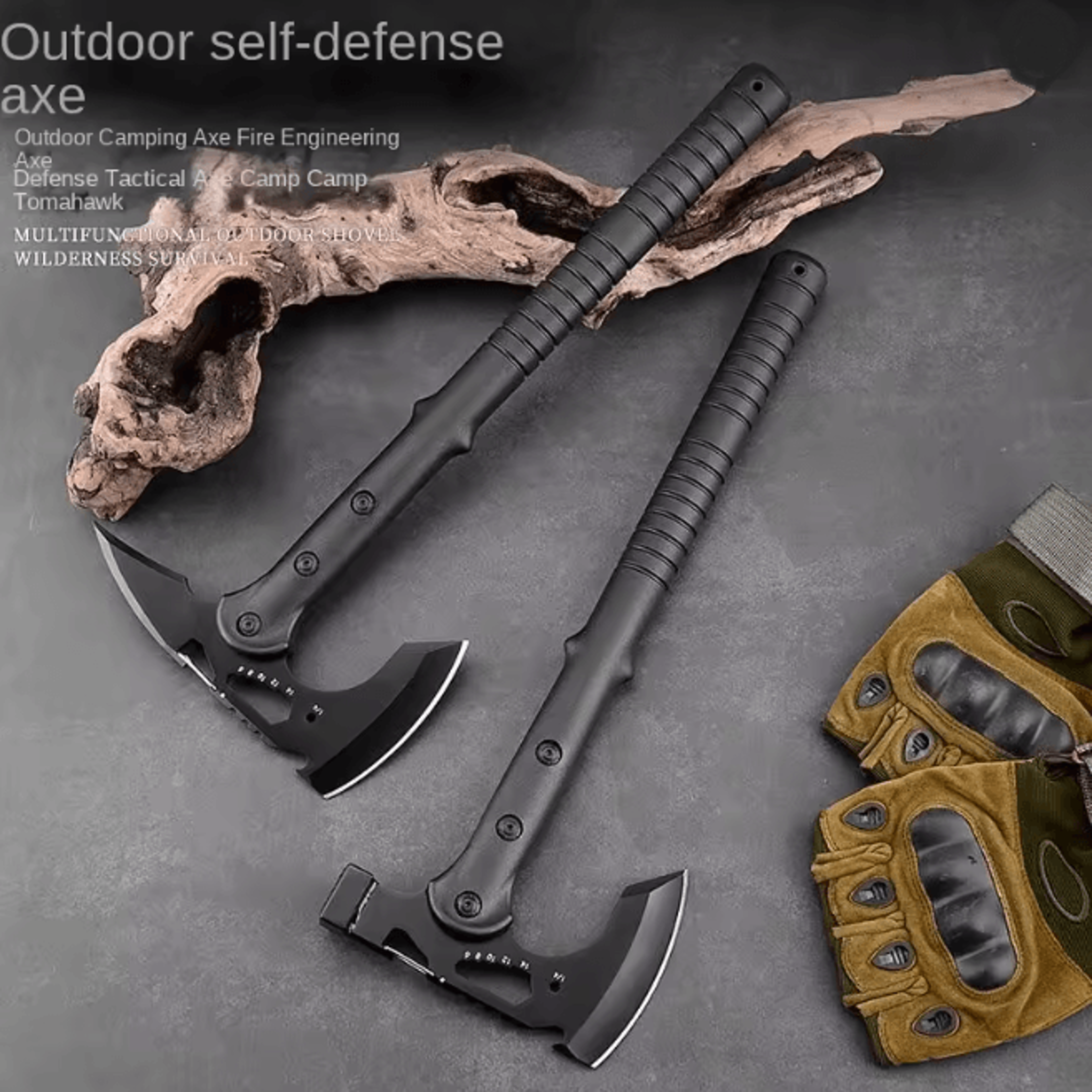 multi function camping tactical axe outdoor survival tool
