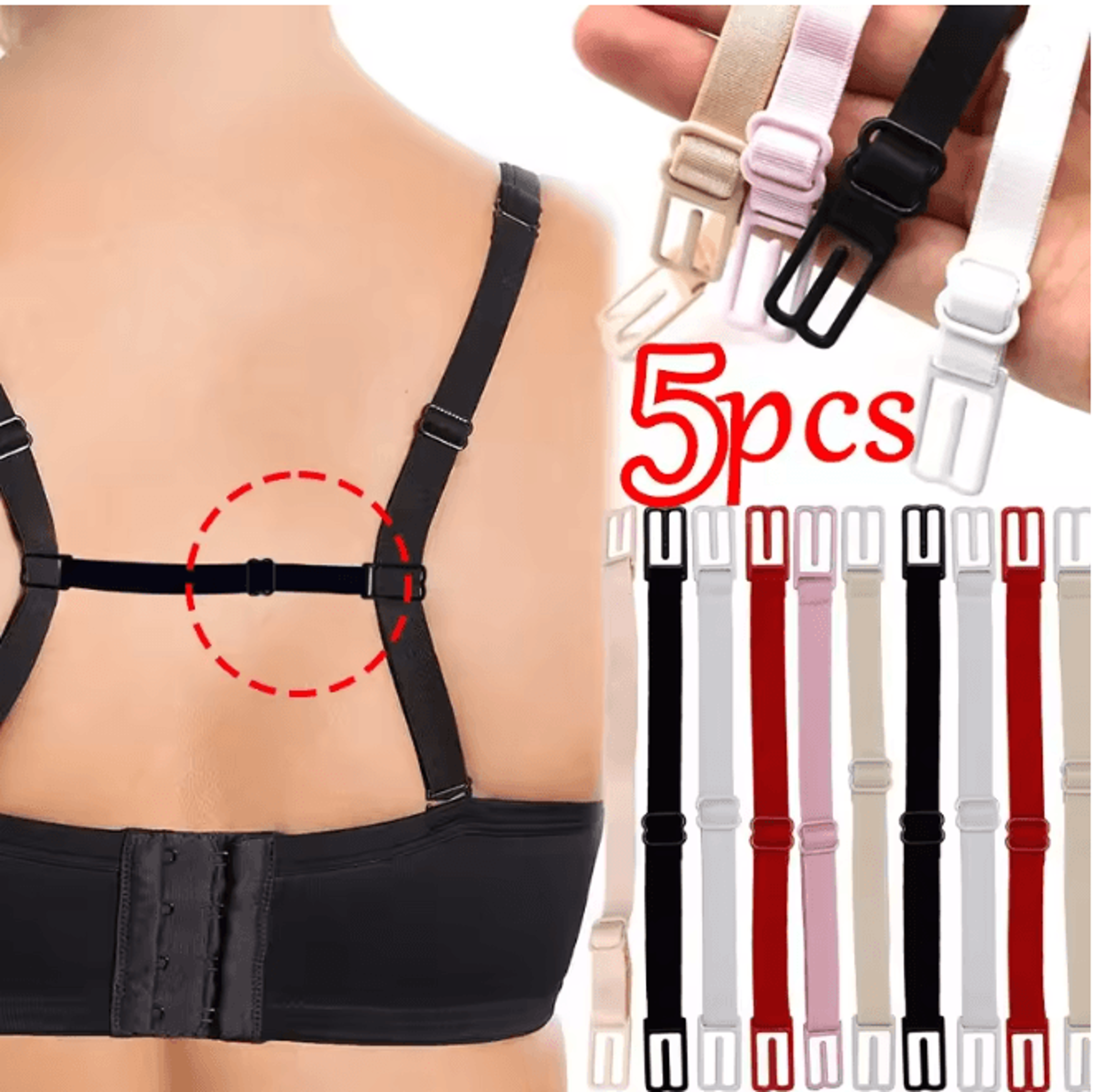 invisible adjustable bra strap holder non slip shoulder strap clips for women