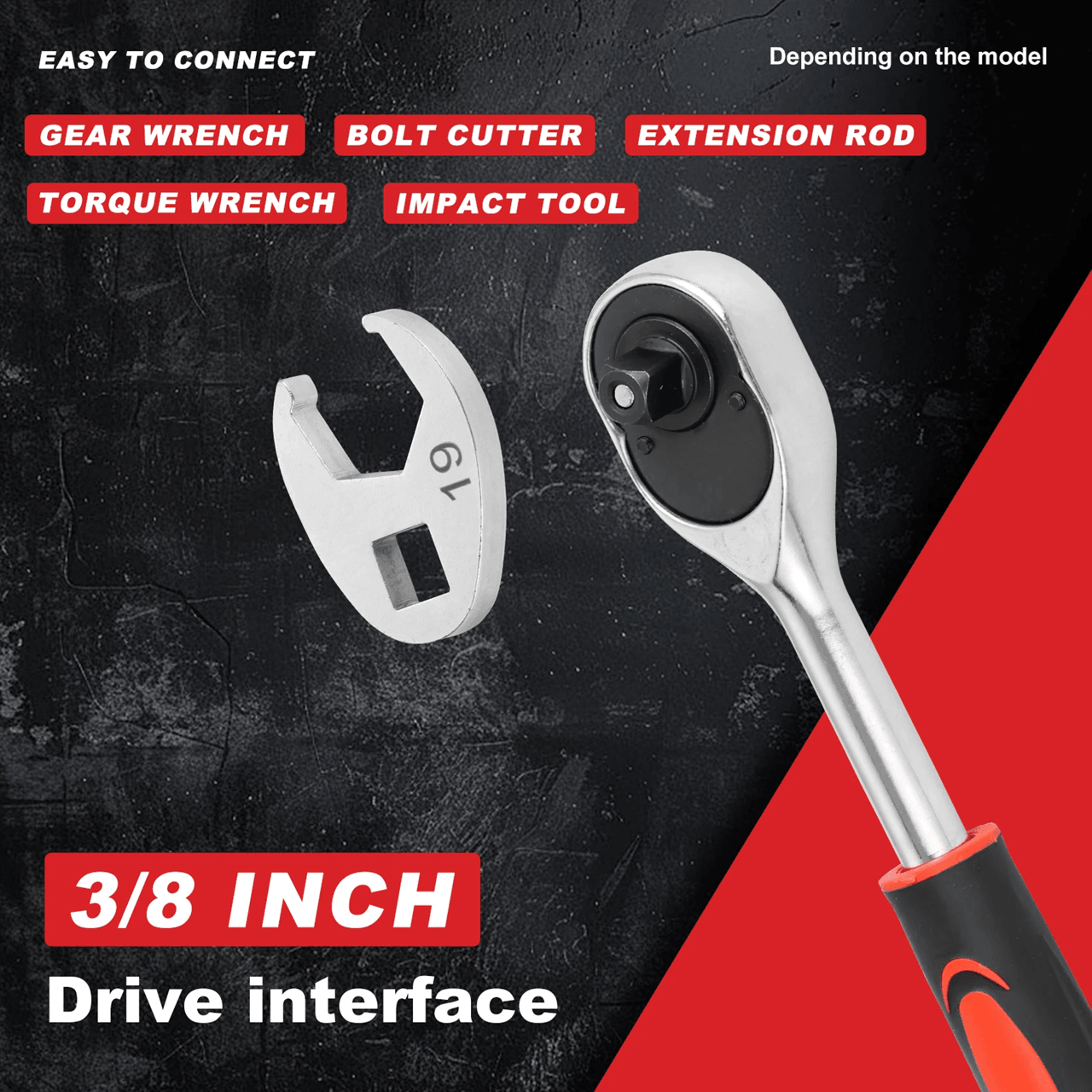 10 Piece Flare Nut Wrench Set 3 8 Inch Drive Crowfoot Wrench Kit