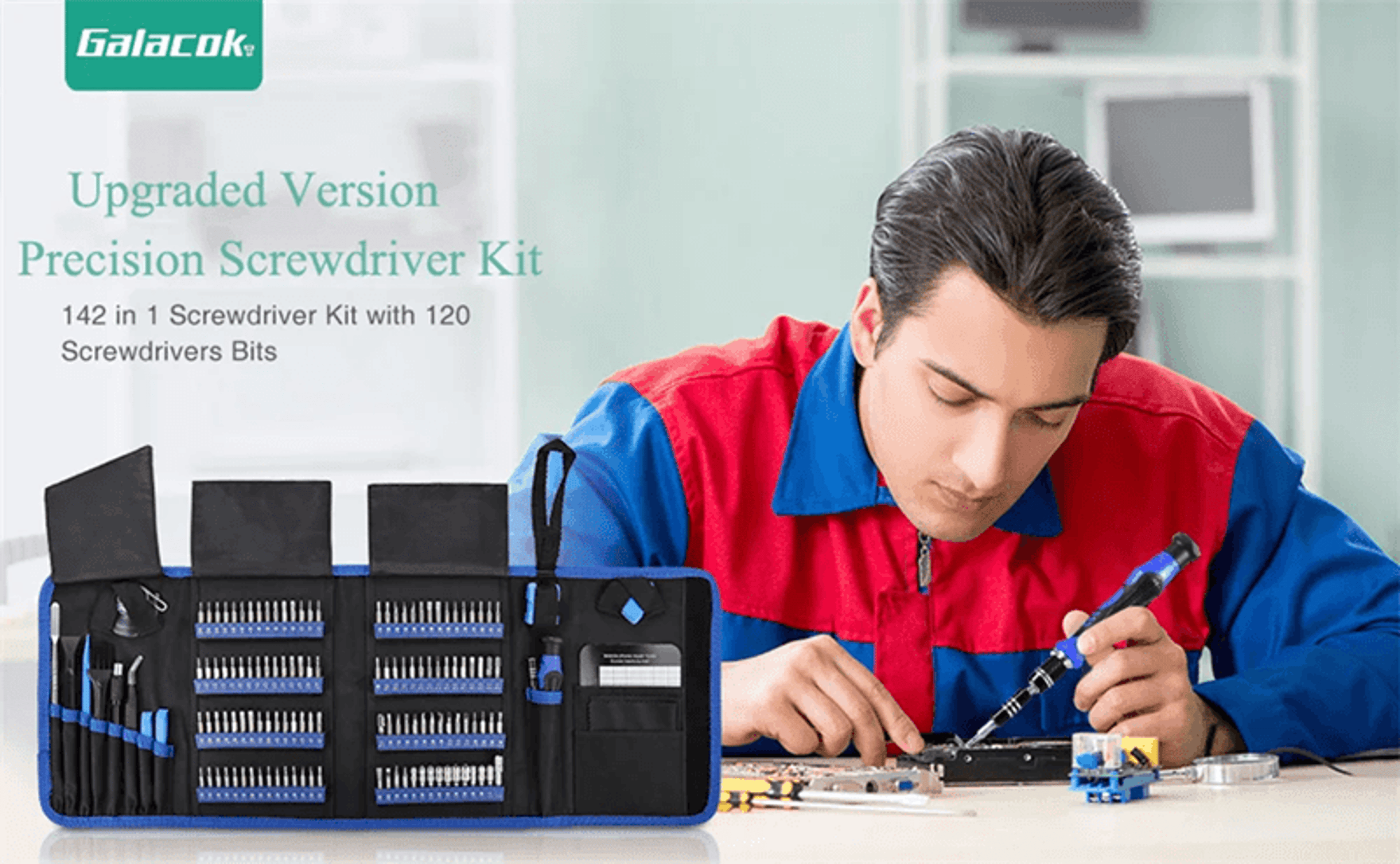 142 in 1 precision screwdriver set magnetic electronics repair tool kit