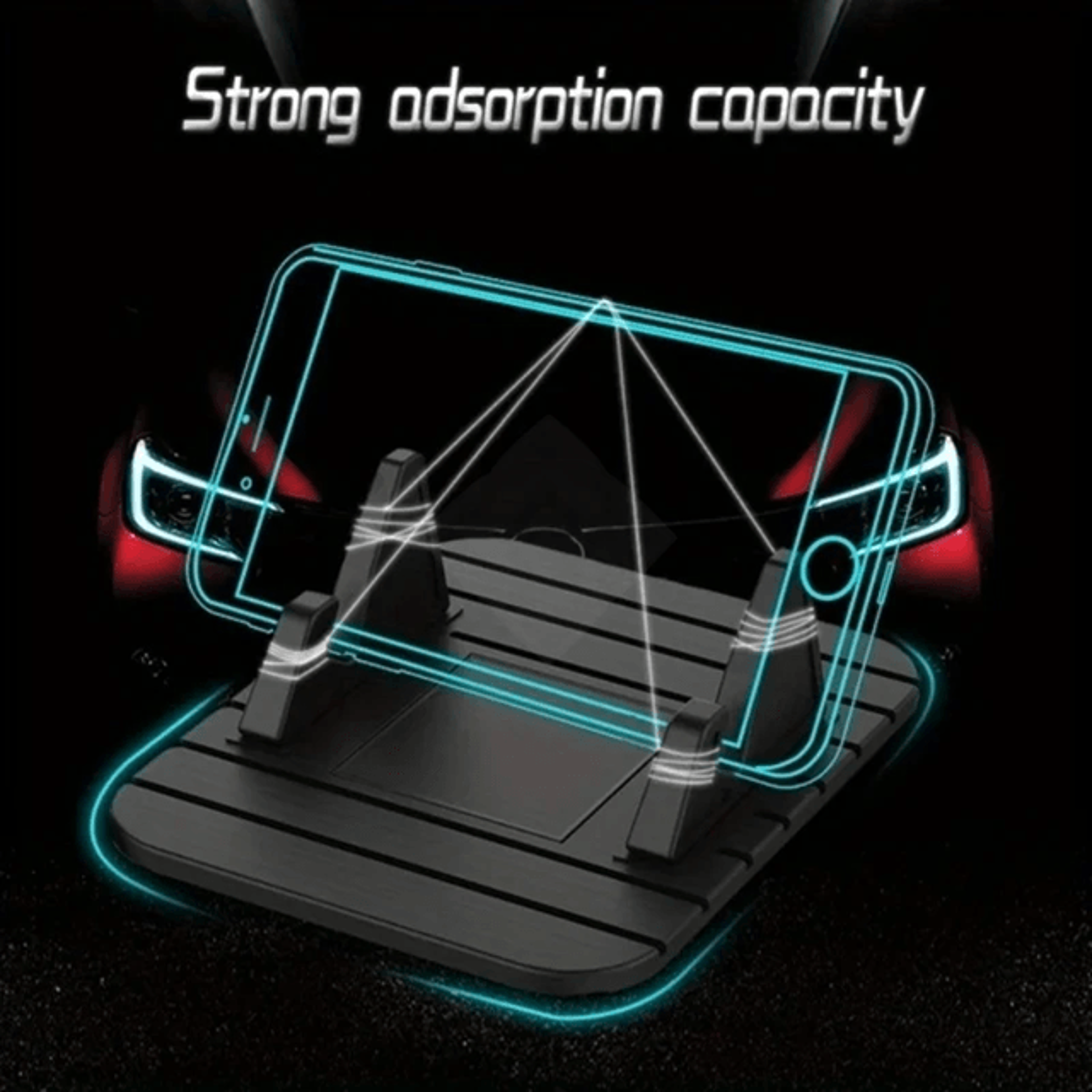 gripsafe silicone car phone holder dashboard mount