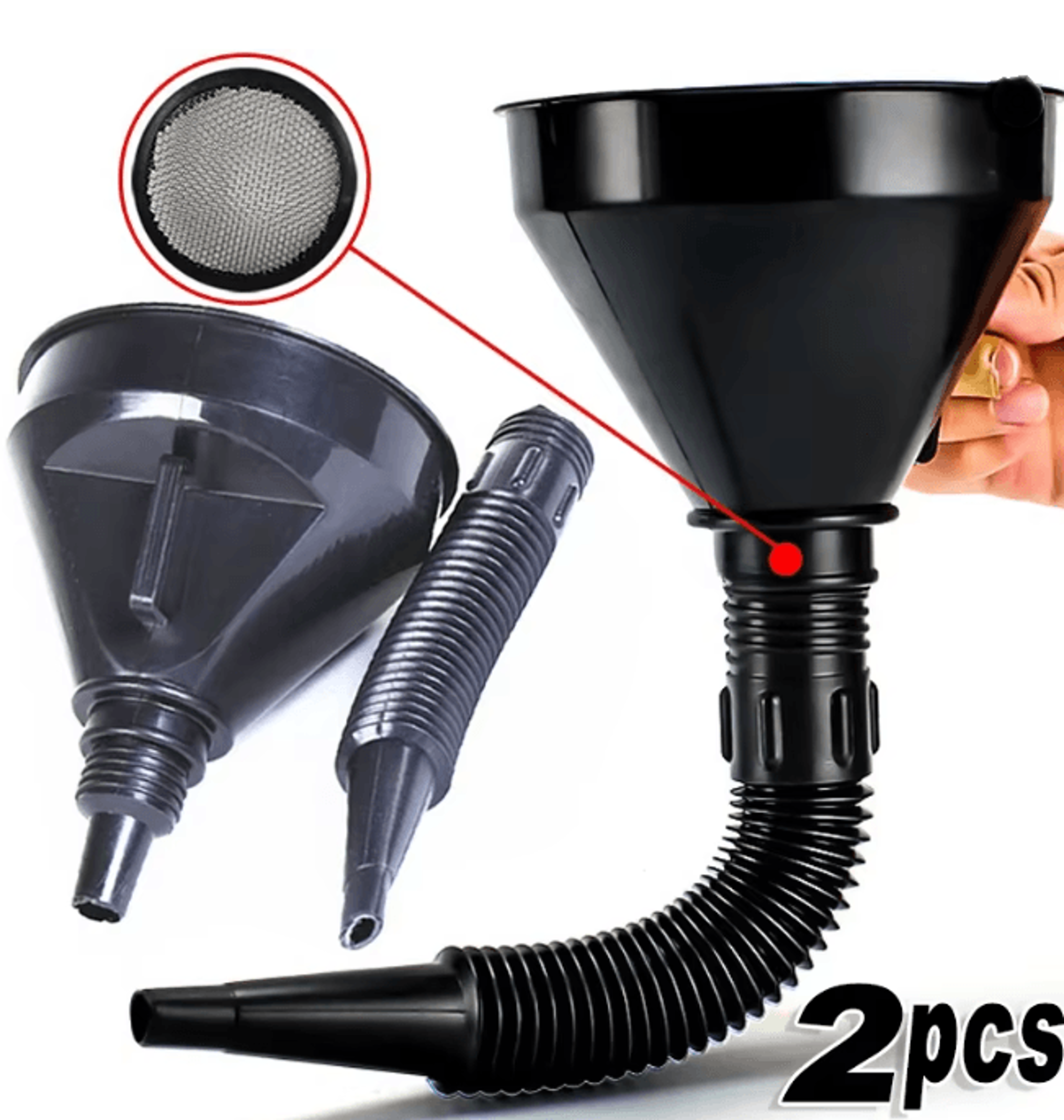 proflow engine refueling funnel with filter hose
